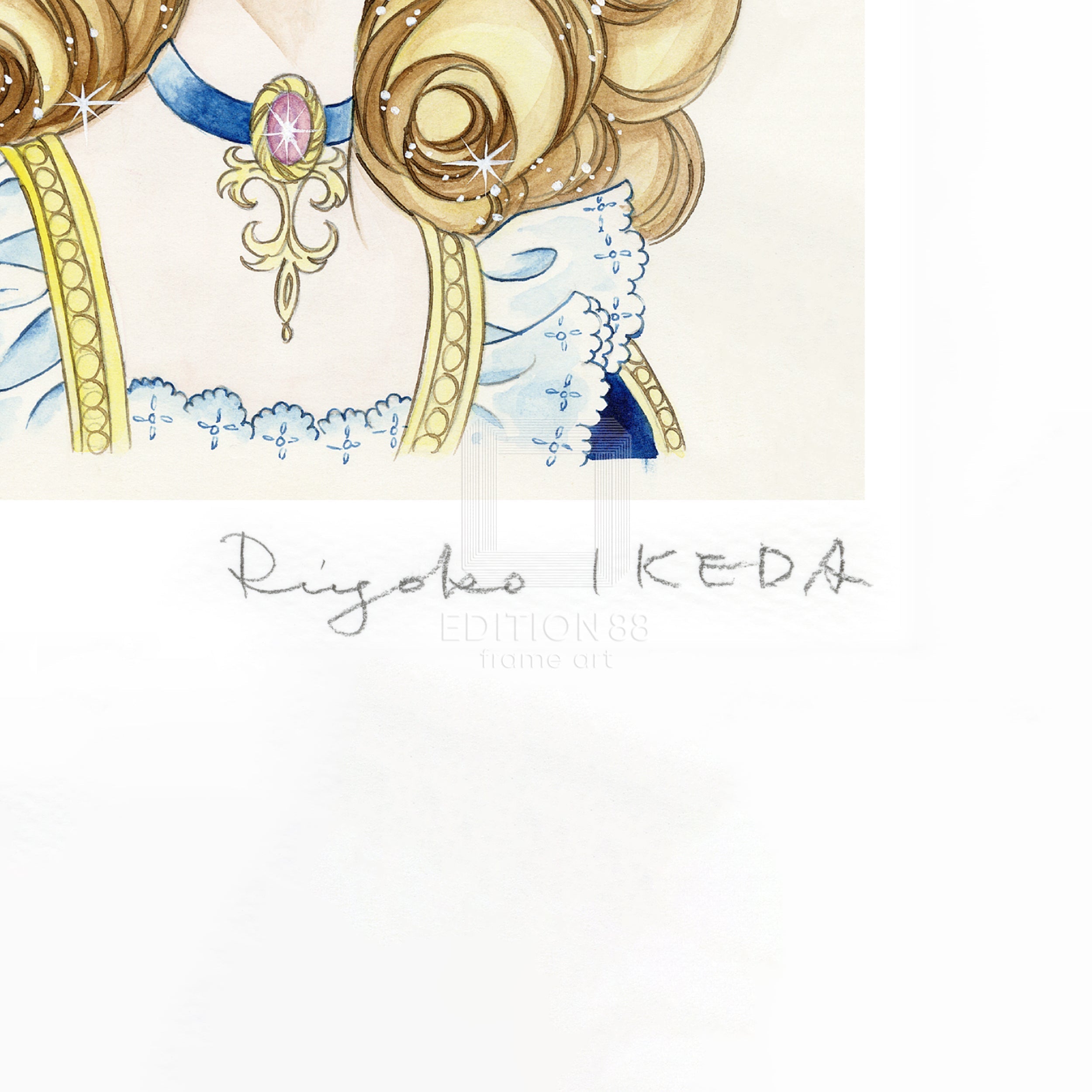 「ベルサイユのばら」版画17 / 池田理代子(直筆サイン入り / 限定180枚) 版画 Edition88