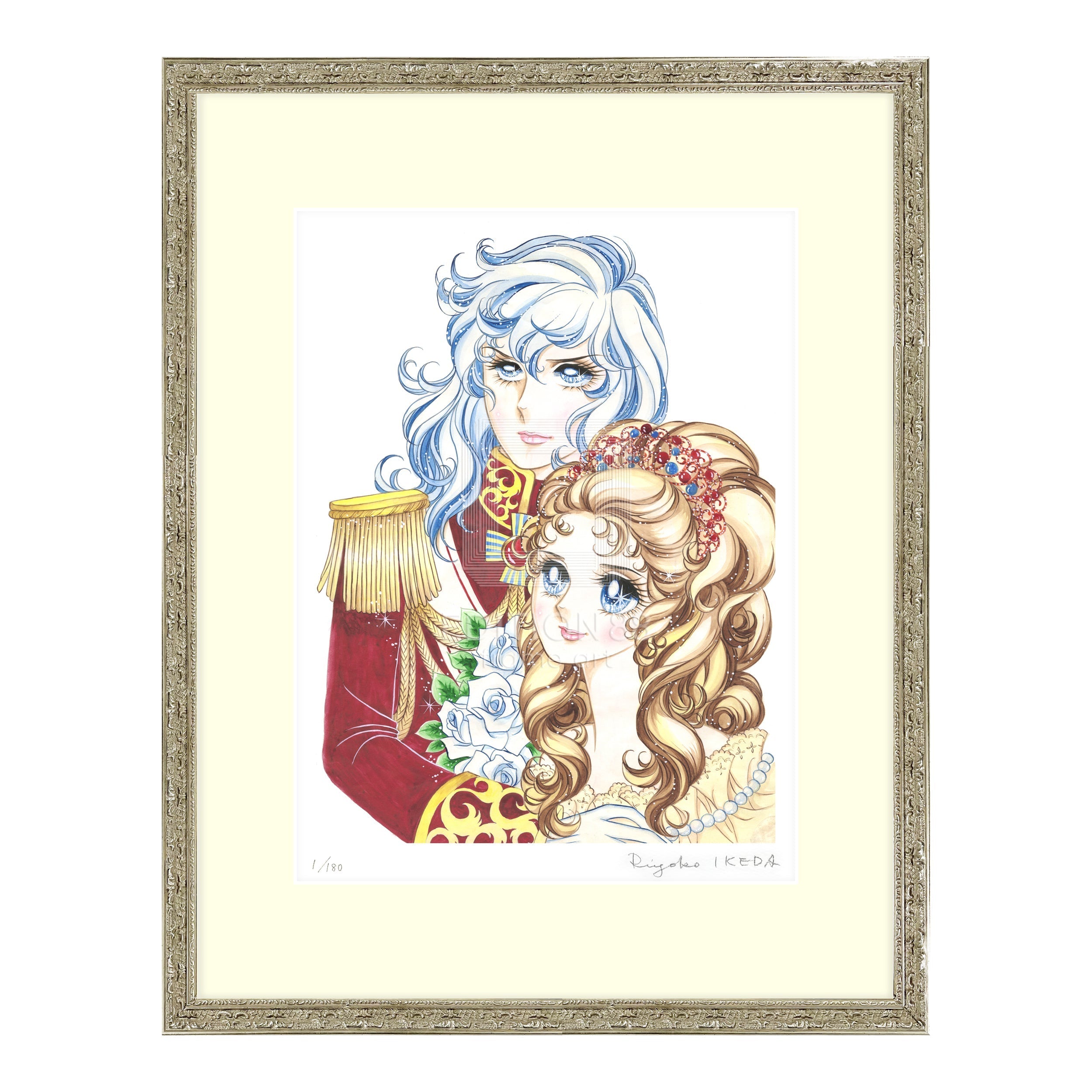 「ベルサイユのばら」版画3 / 池田理代子(直筆サイン入り / 限定180枚) 版画 Edition88