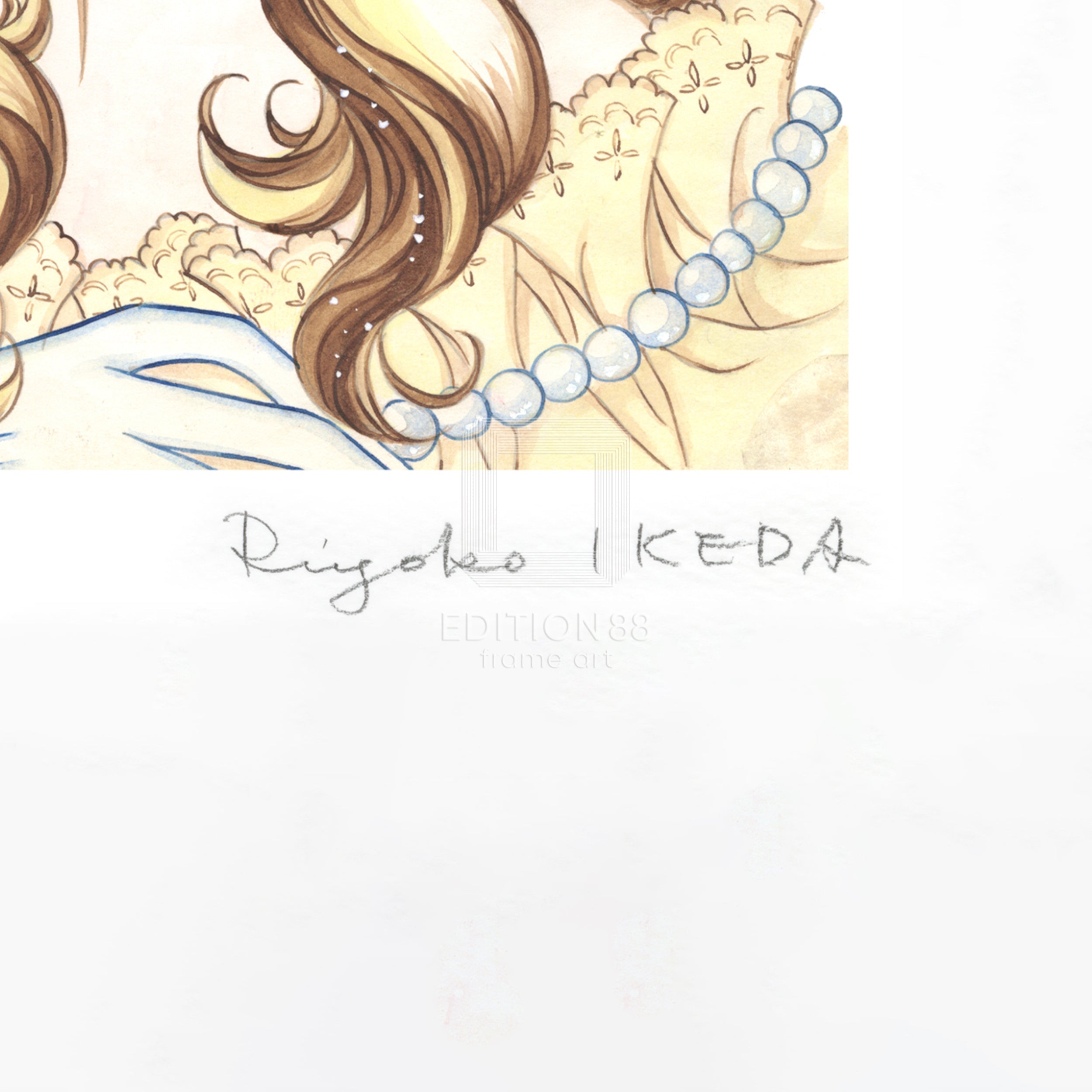 「ベルサイユのばら」版画3 / 池田理代子(直筆サイン入り / 限定180枚) 版画 Edition88