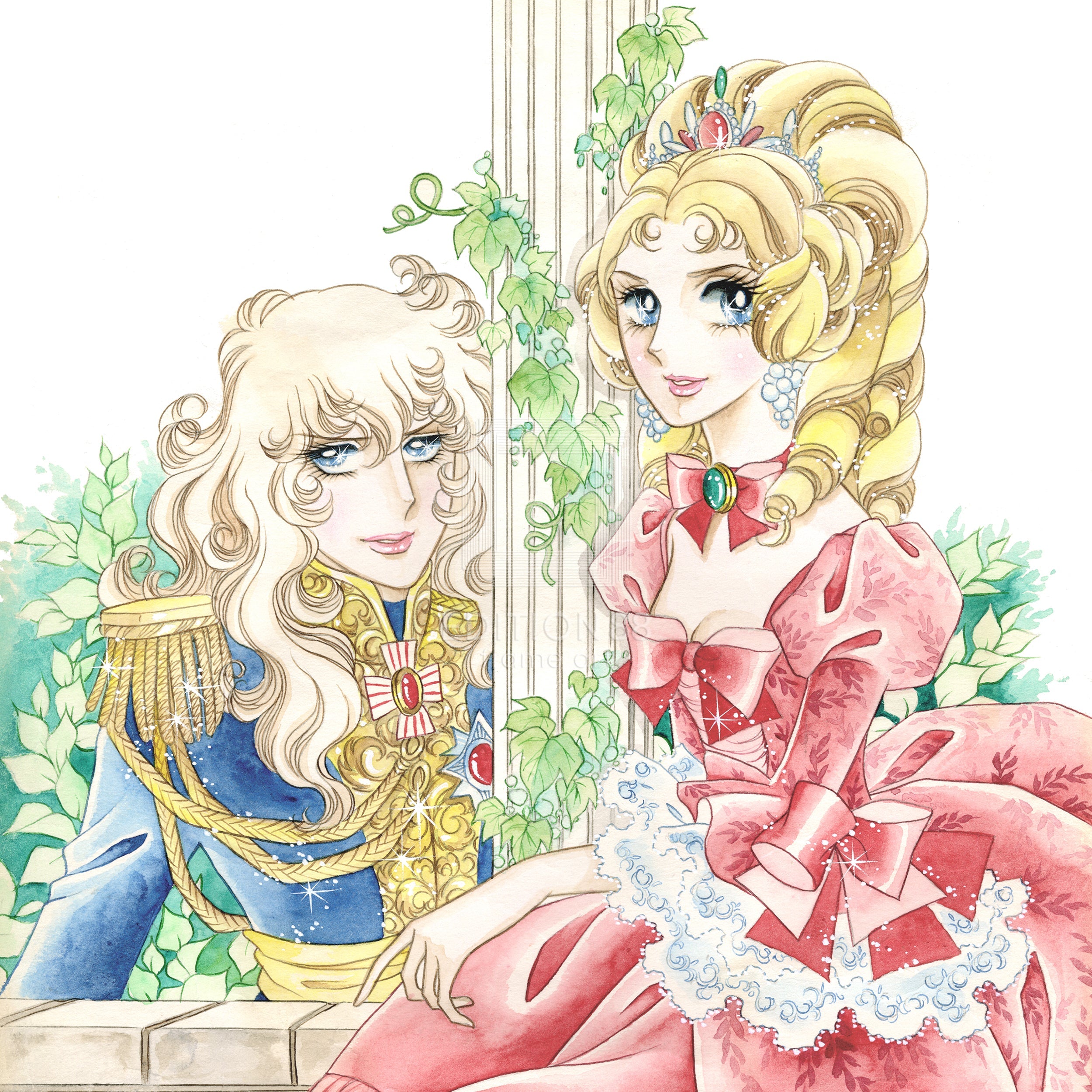 「ベルサイユのばら」版画4 / 池田理代子(直筆サイン入り / 限定180枚) 版画 Edition88