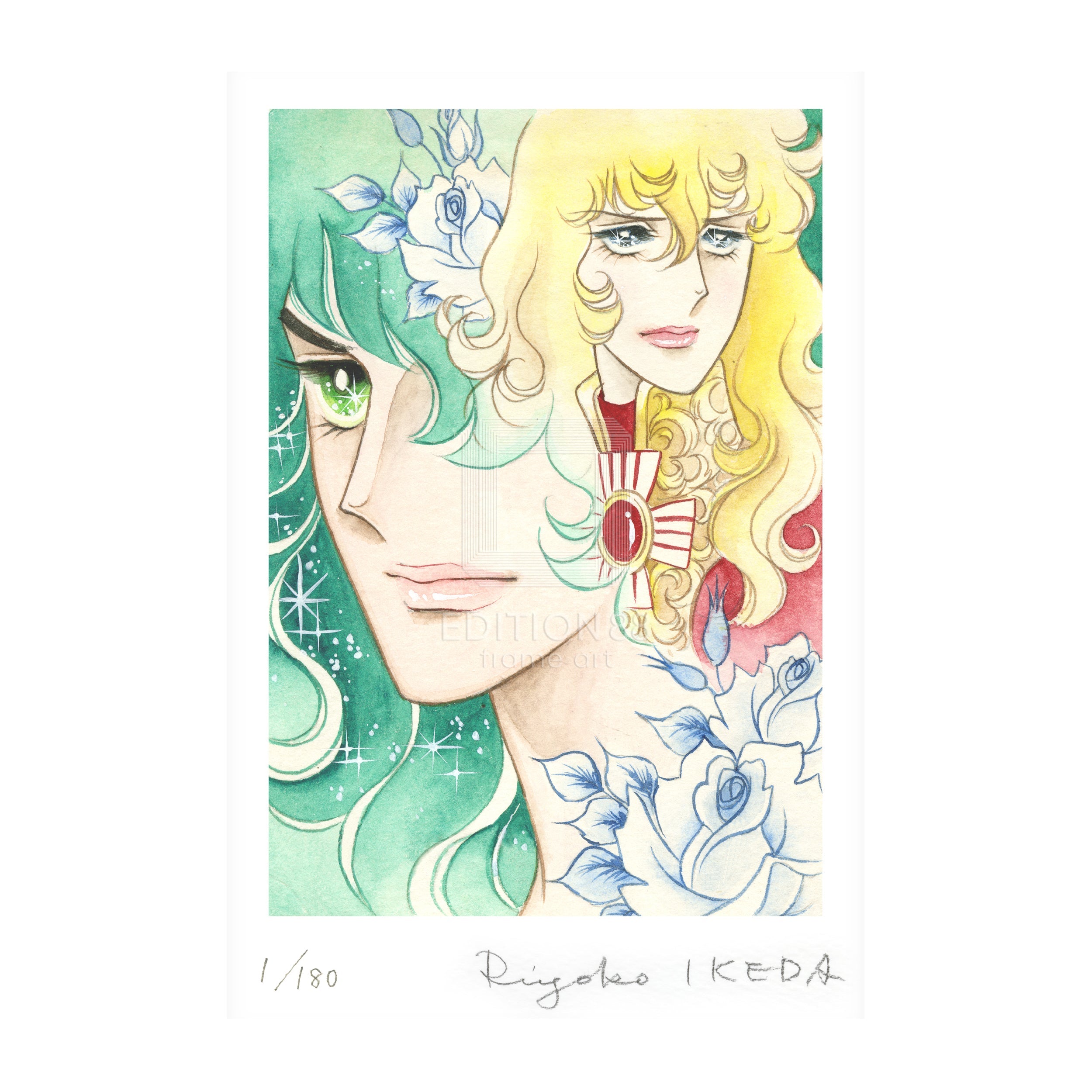 「ベルサイユのばら」版画6 / 池田理代子(直筆サイン入り / 限定180枚) 版画 Edition88