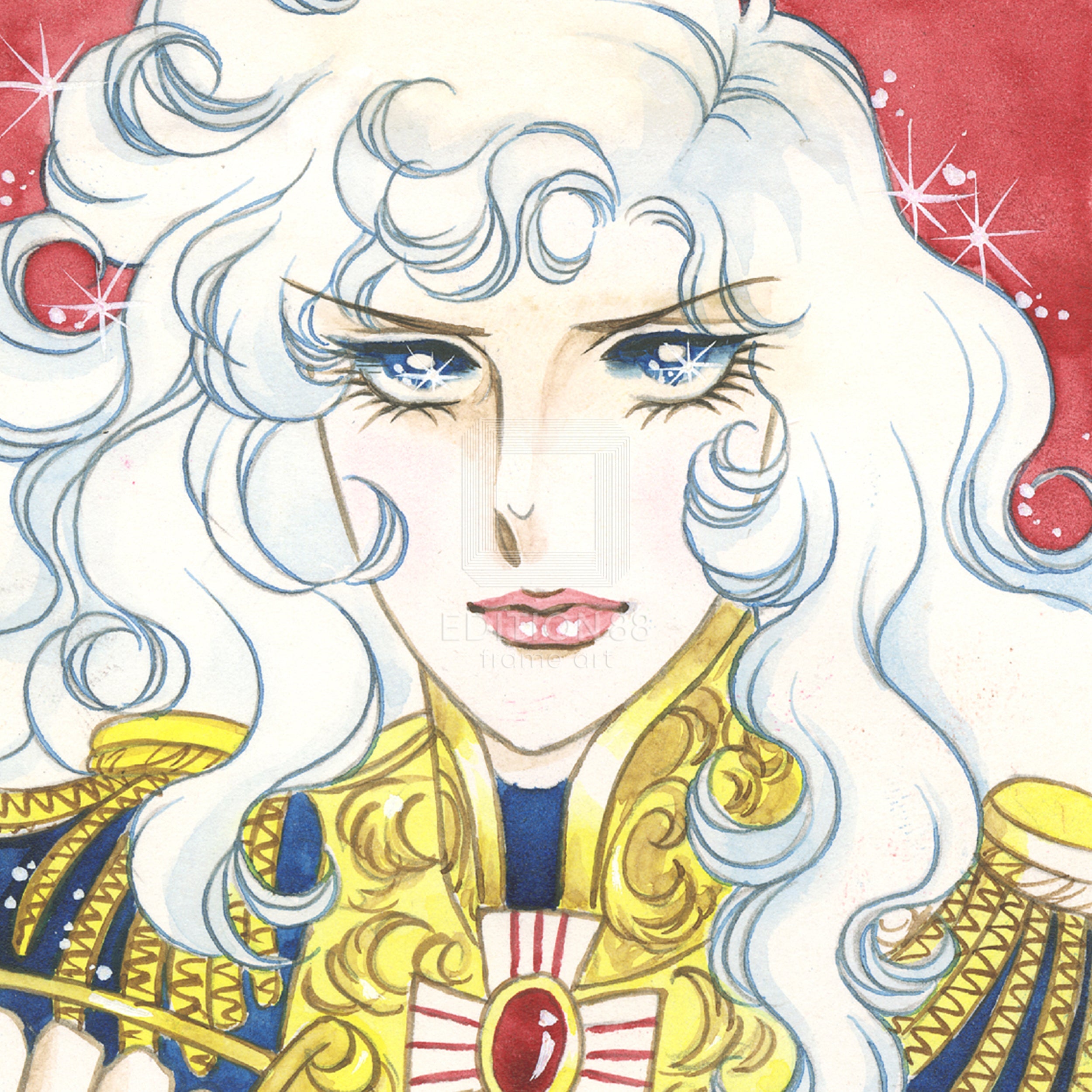 「ベルサイユのばら」版画7 / 池田理代子(直筆サイン入り / 限定180枚) 版画 Edition88