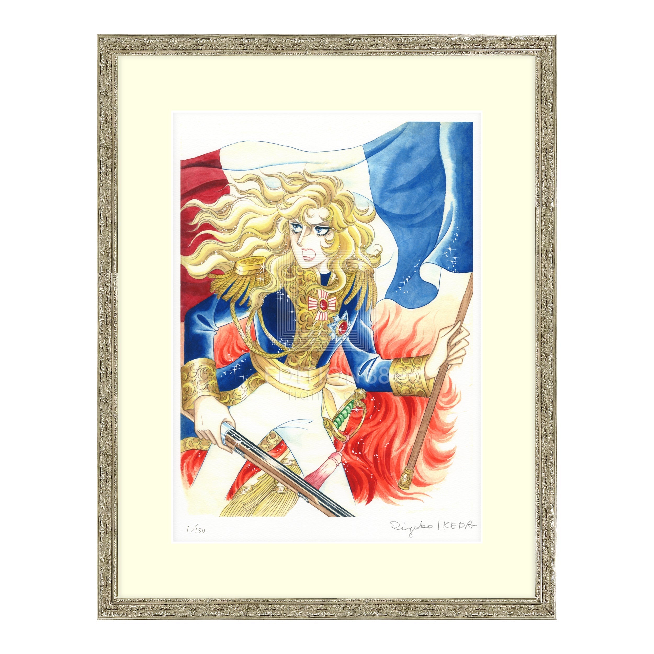 「ベルサイユのばら」版画8 / 池田理代子(直筆サイン入り / 限定180枚) 版画 Edition88