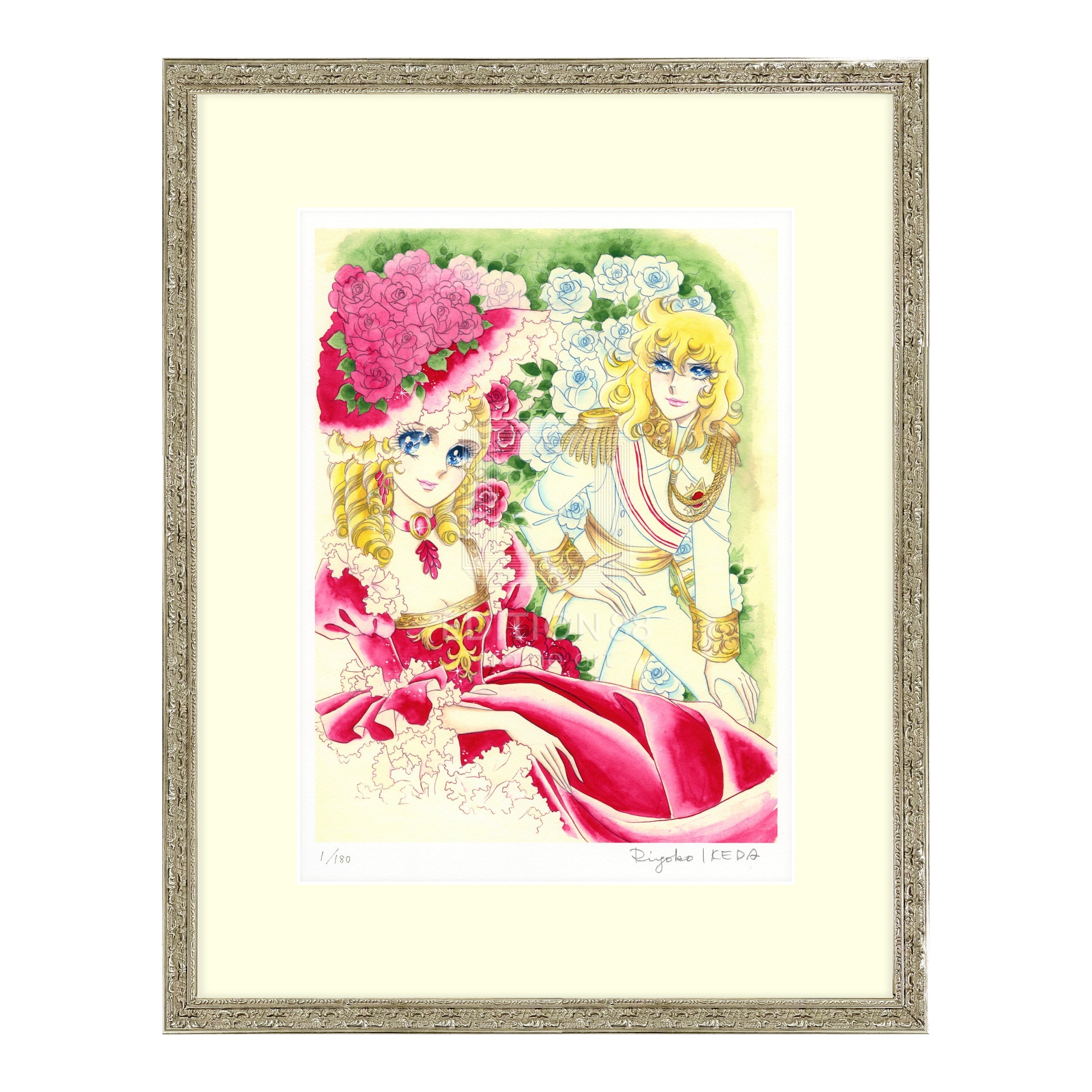 「ベルサイユのばら」版画9 / 池田理代子(直筆サイン入り / 限定180枚) 版画 Edition88