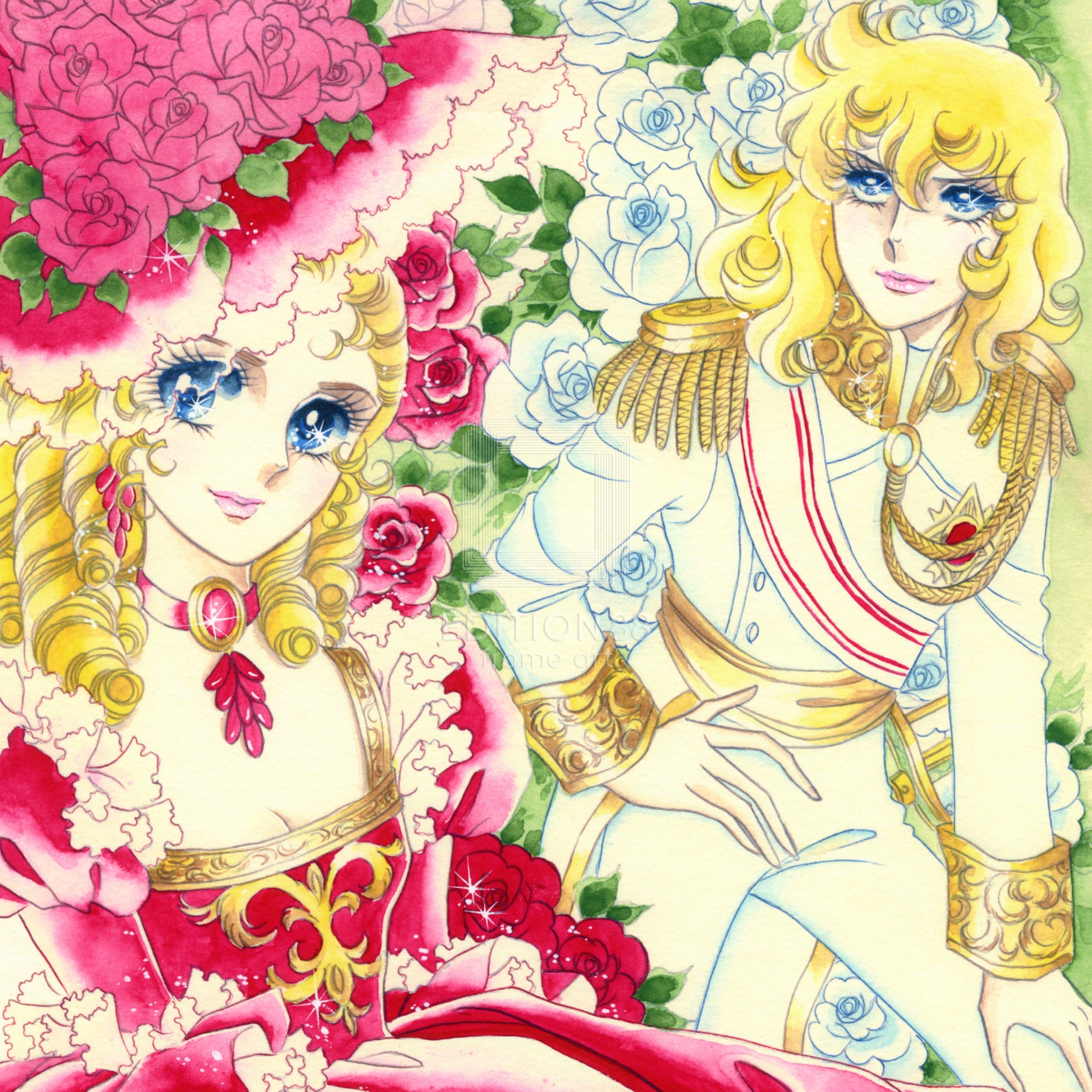 「ベルサイユのばら」版画9 / 池田理代子(直筆サイン入り / 限定180枚) 版画 Edition88