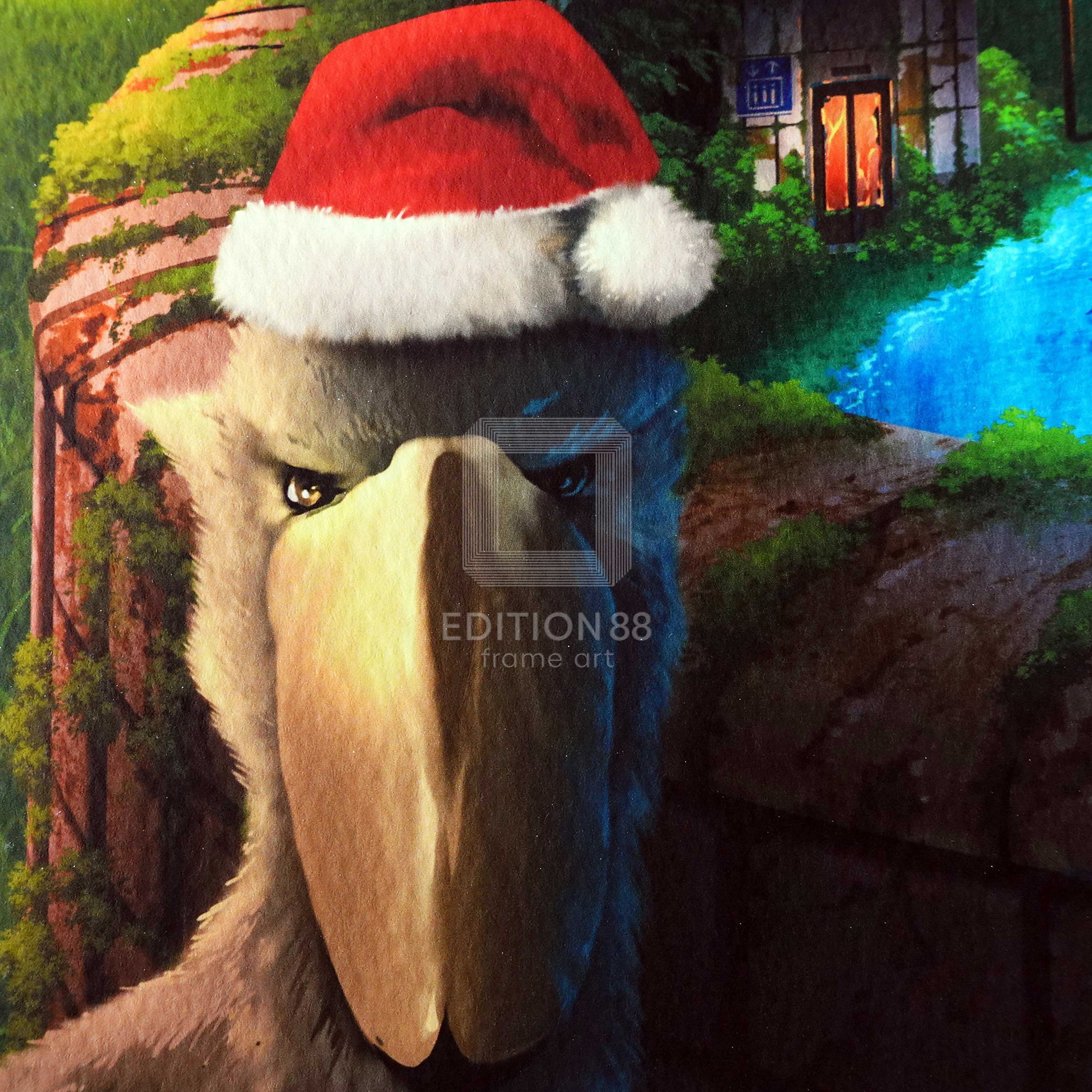 上野駅幻想クリスマス きらめき版 / 東京幻想(直筆サイン入り / 限定21枚) 版画 Edition88