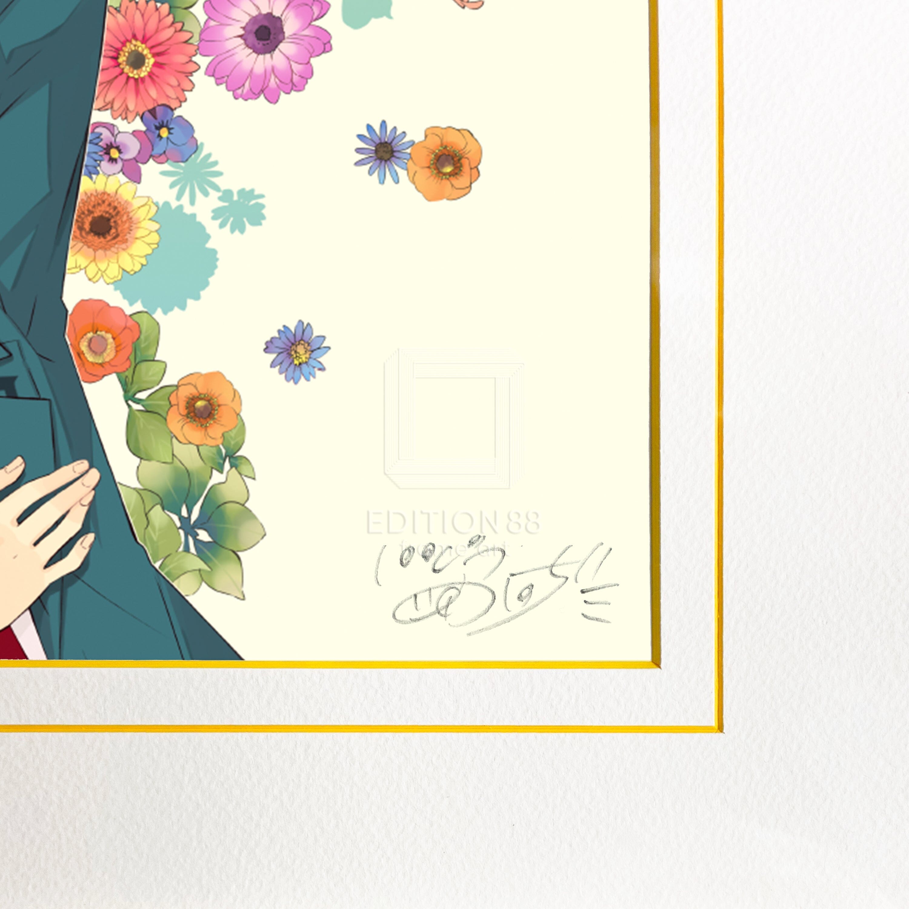 「涼宮ハルヒの憂鬱」版画1(画集『ハルヒ百花』」表紙)/ いとうのいぢ(直筆サイン入り / 限定300枚) 版画 Edition88