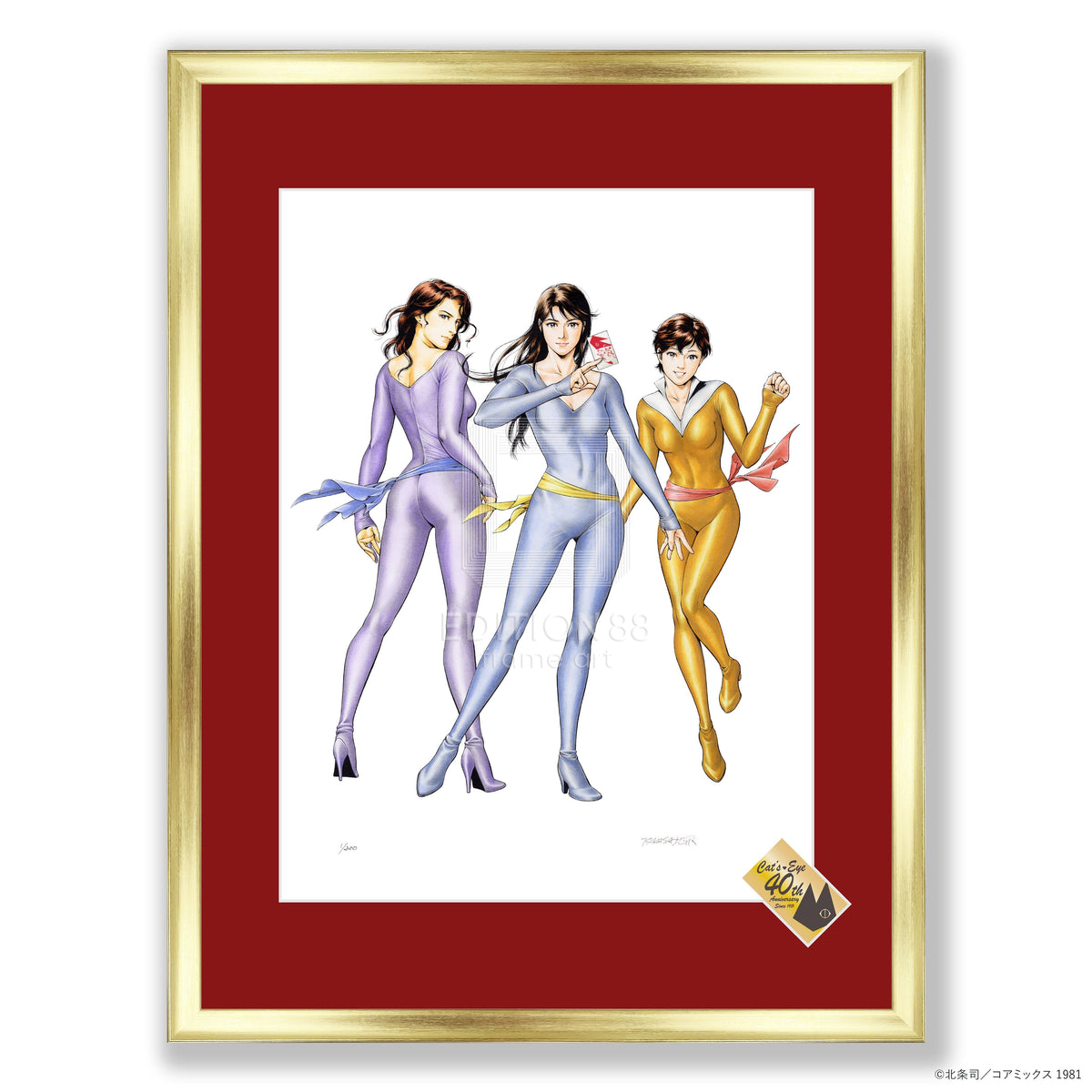 キャッツ♥アイ」88グラフ9（キャッツ♥アイ40周年記念原画展の描き 
