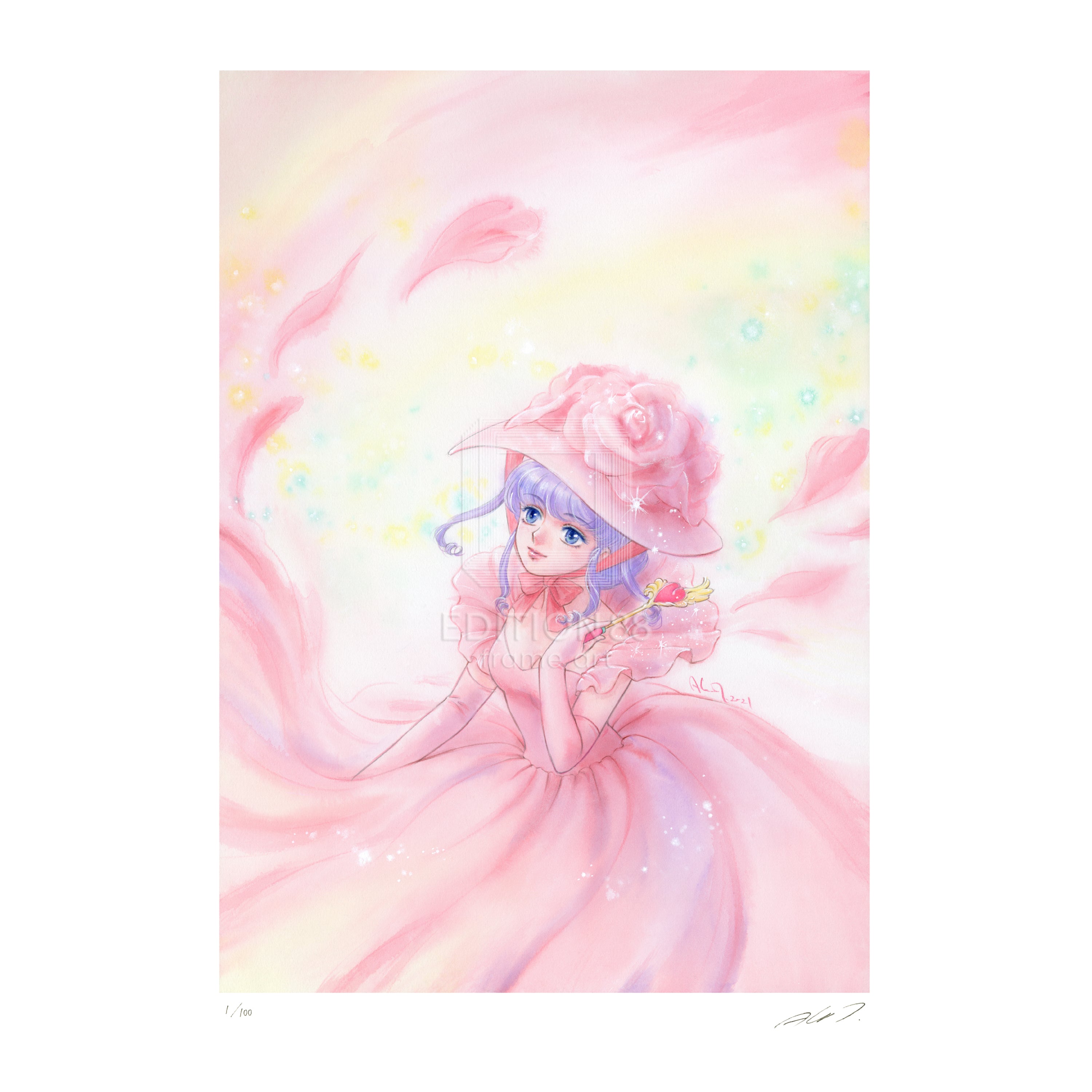 魔法の天使 クリィミーマミ」 88グラフ 薔薇の願い /高田明美（直筆