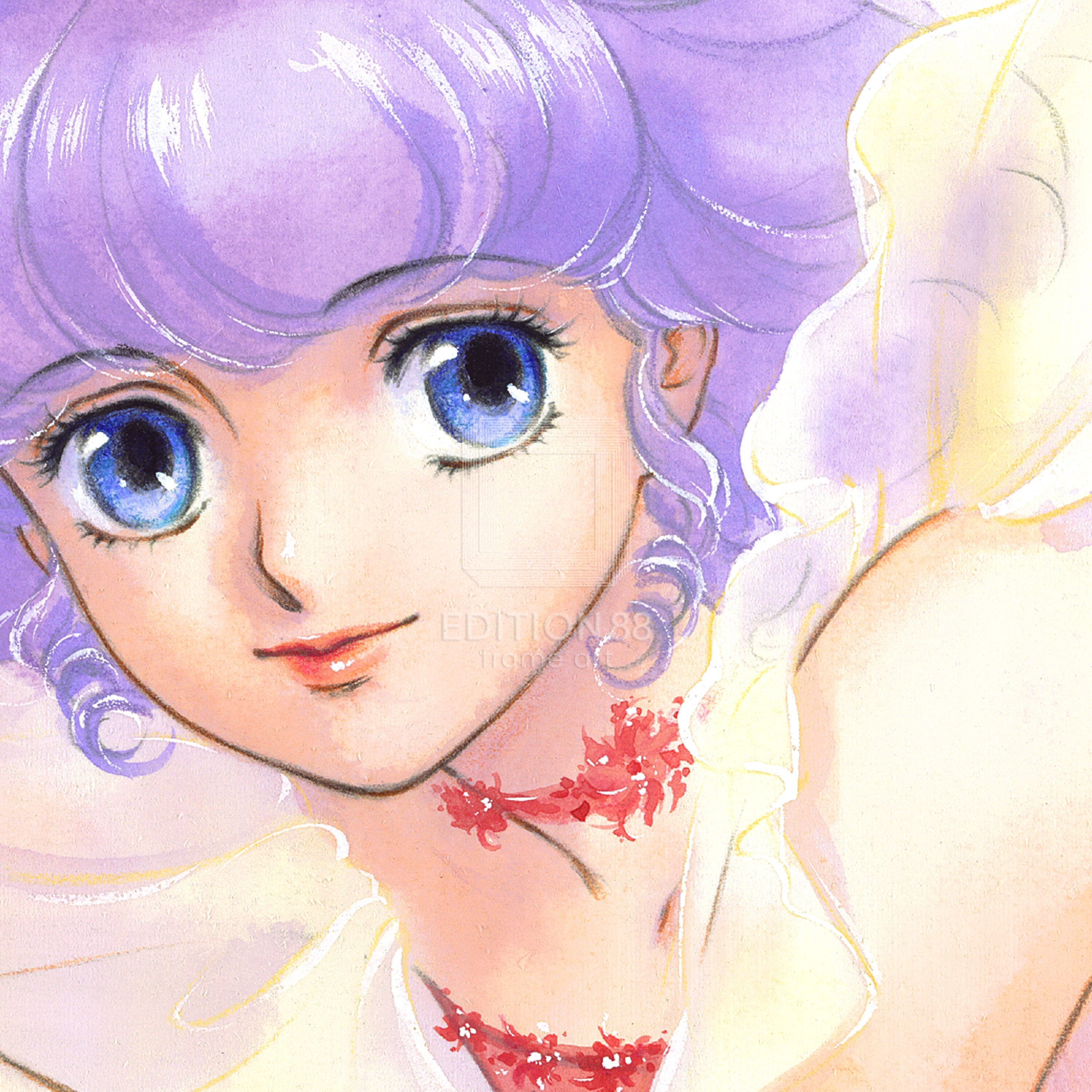 「魔法の天使 クリィミーマミ」 版画 パフューム /高田明美(直筆サイン入り / 限定100枚) 版画 Edition88