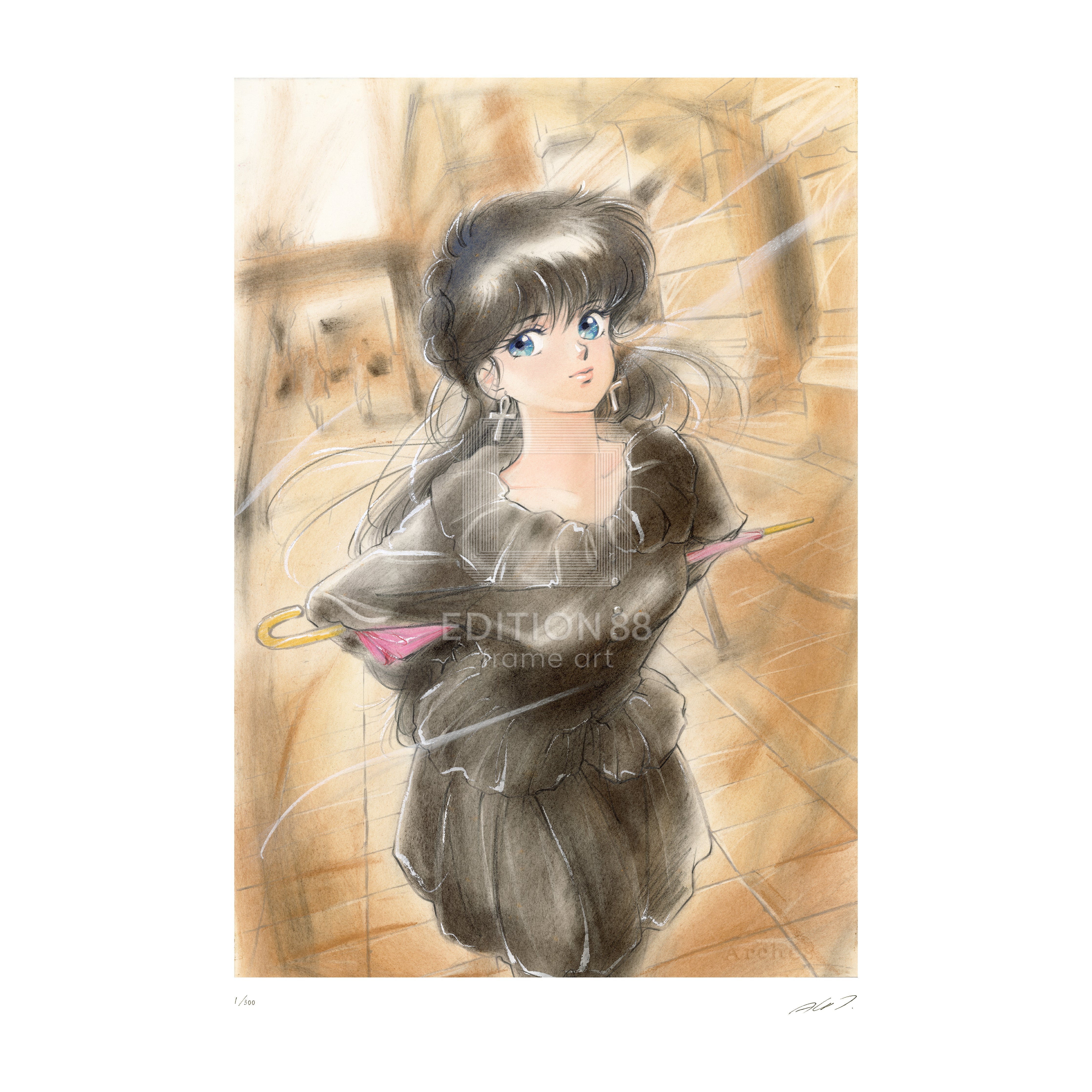 「きまぐれオレンジ☆ロード」版画10 (デラックス版) / 高田明美(直筆サイン入り / 限定300枚) 版画 Edition88