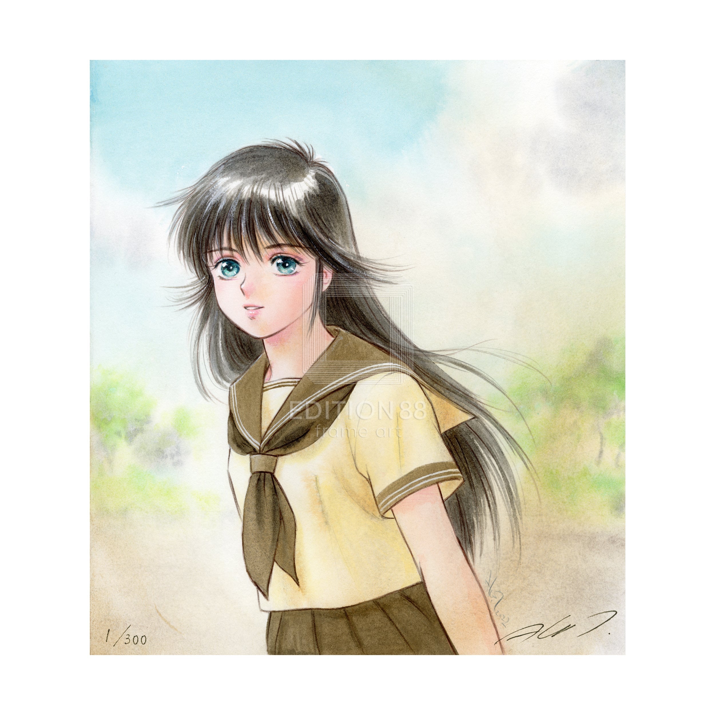 「きまぐれオレンジ☆ロード」ミニ版画12/ 高田明美 版画 Edition88