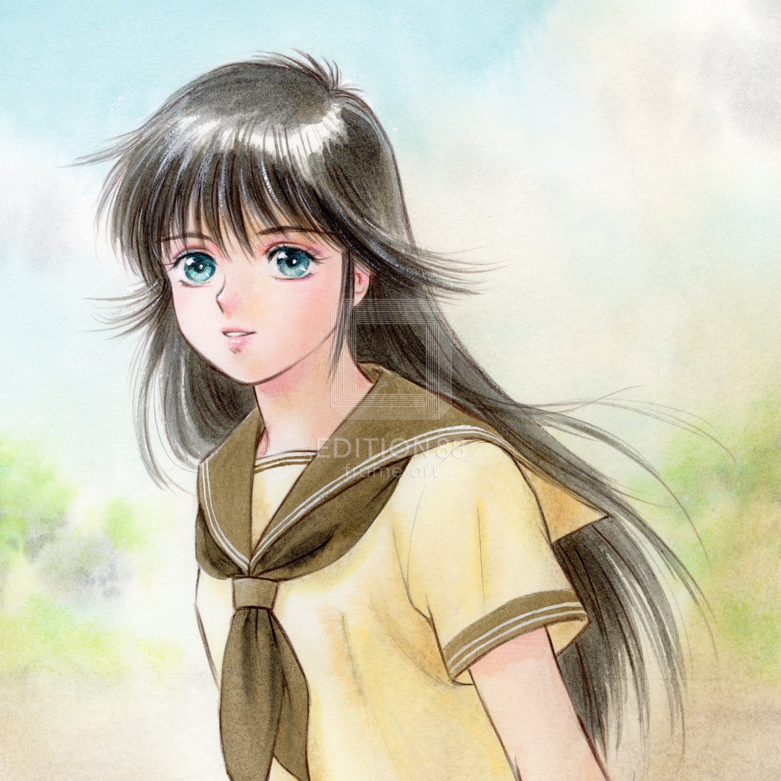 「きまぐれオレンジ☆ロード」ミニ版画12/ 高田明美 版画 Edition88