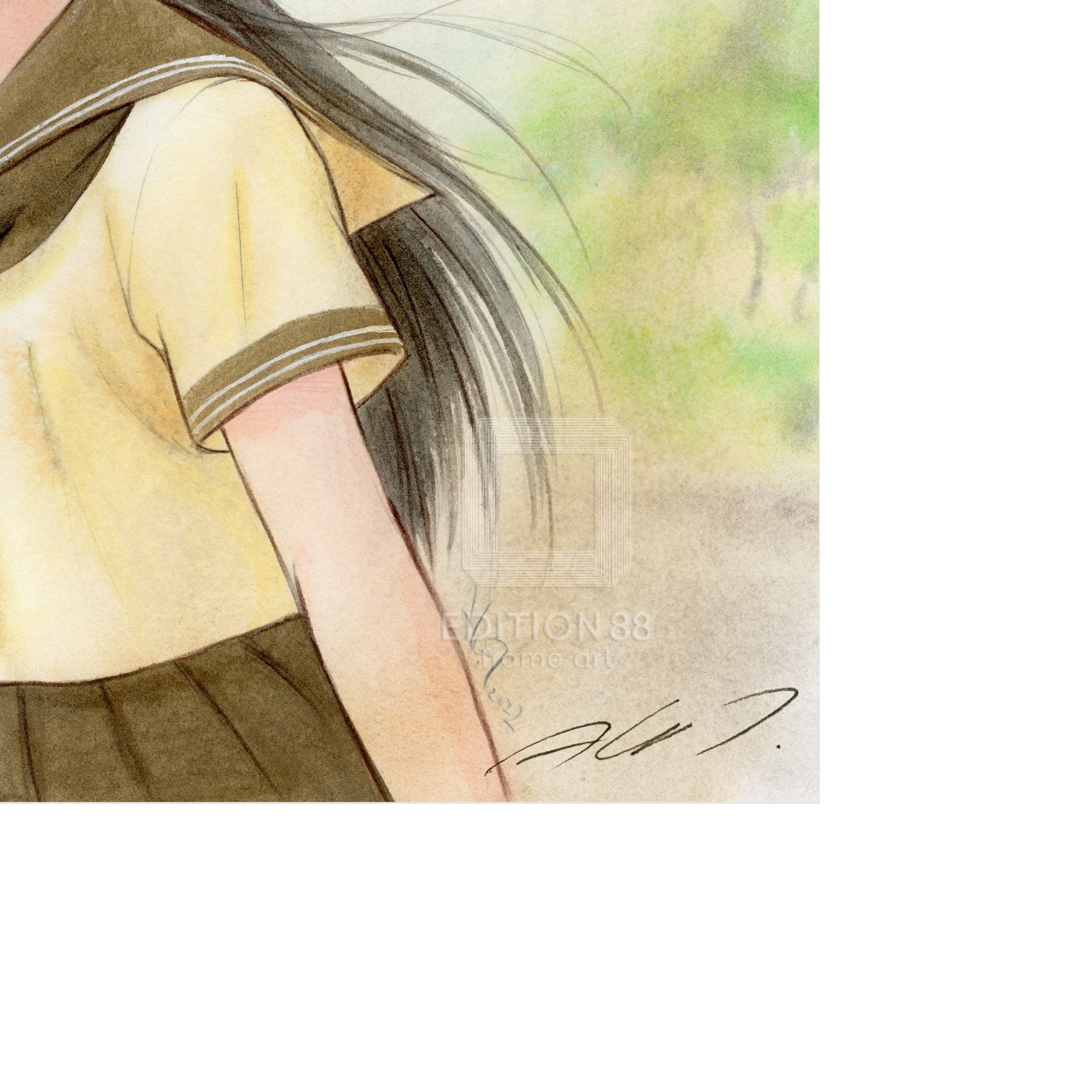 「きまぐれオレンジ☆ロード」ミニ版画12/ 高田明美 版画 Edition88