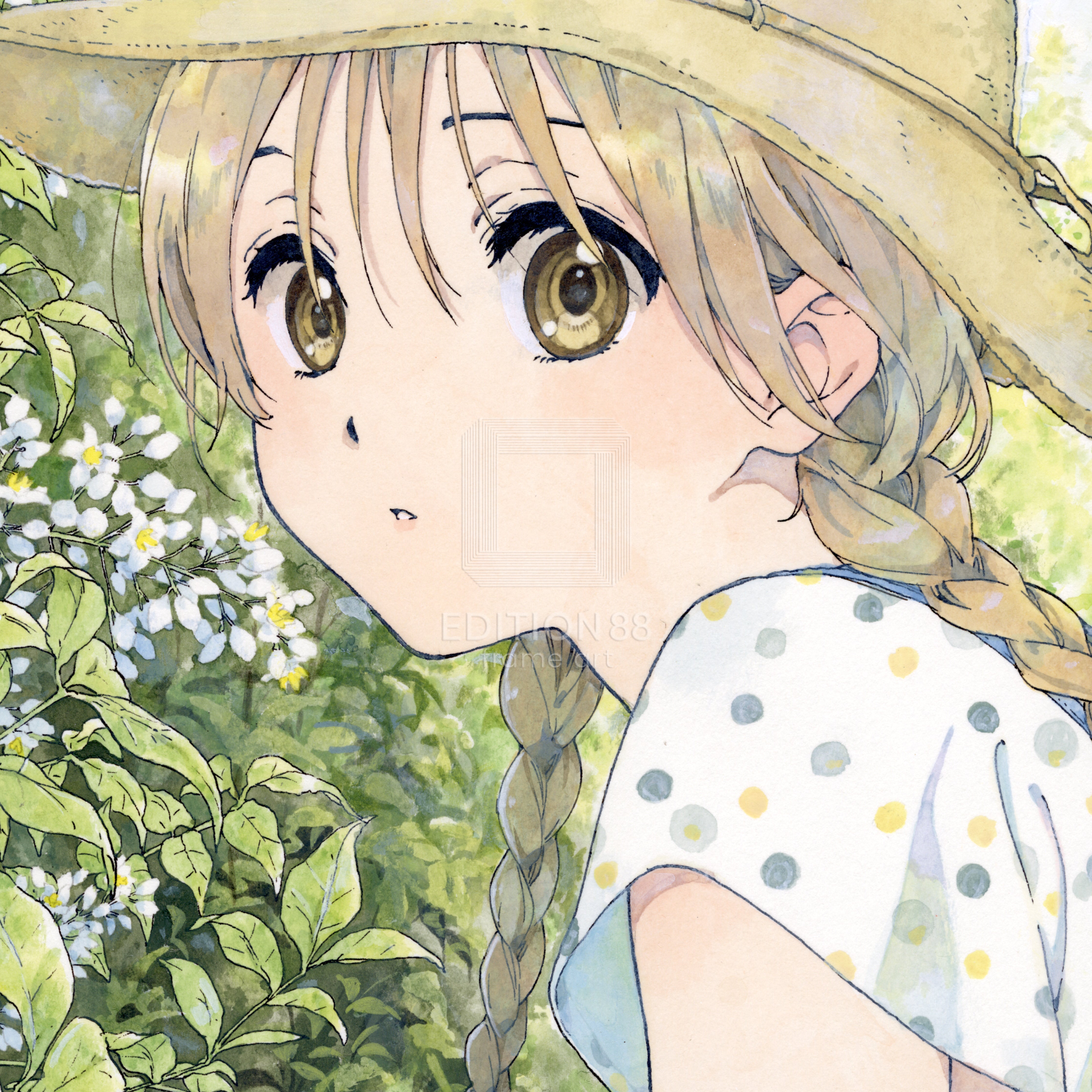 版画A / 白身魚 版画 Edition88