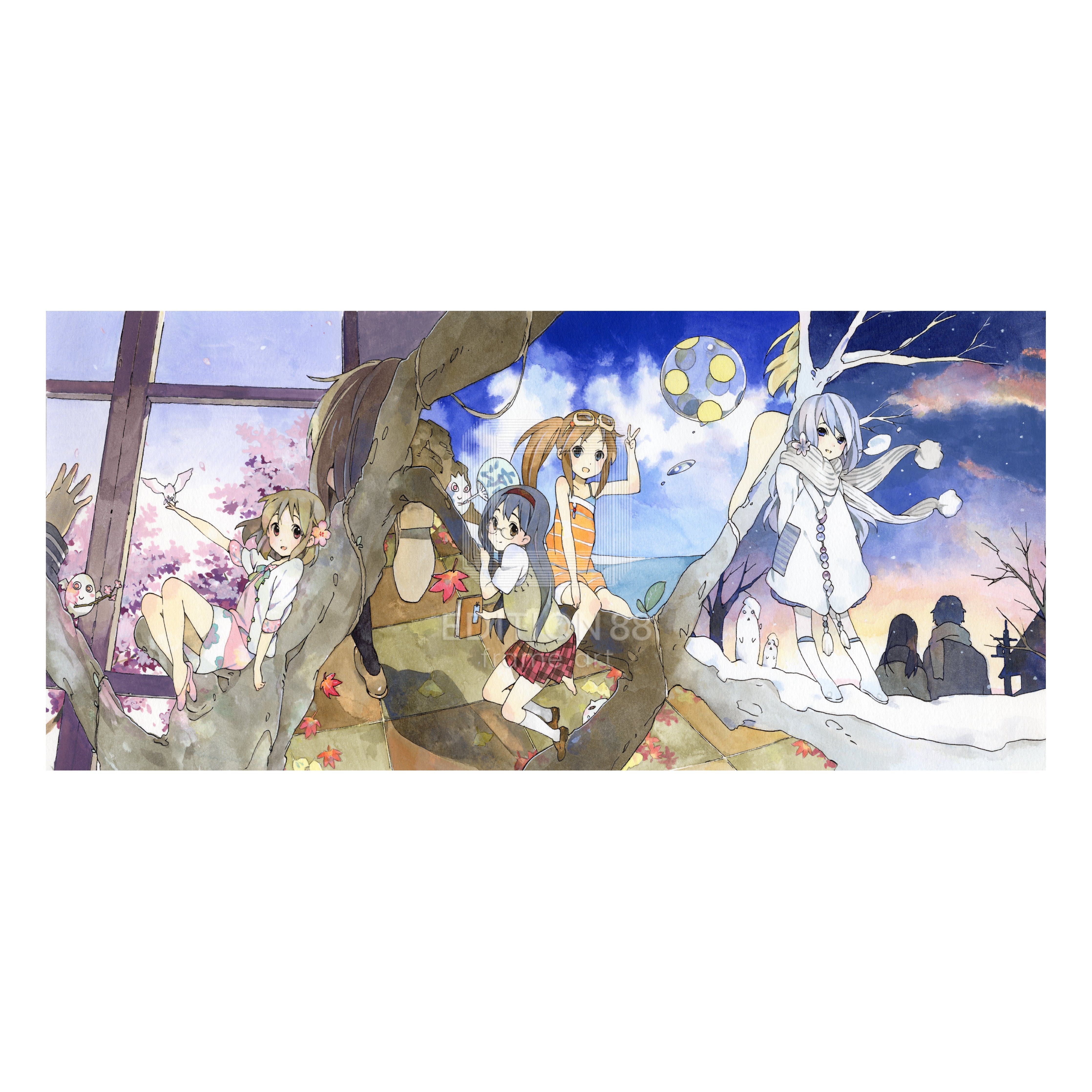 版画C / 白身魚 版画 Edition88