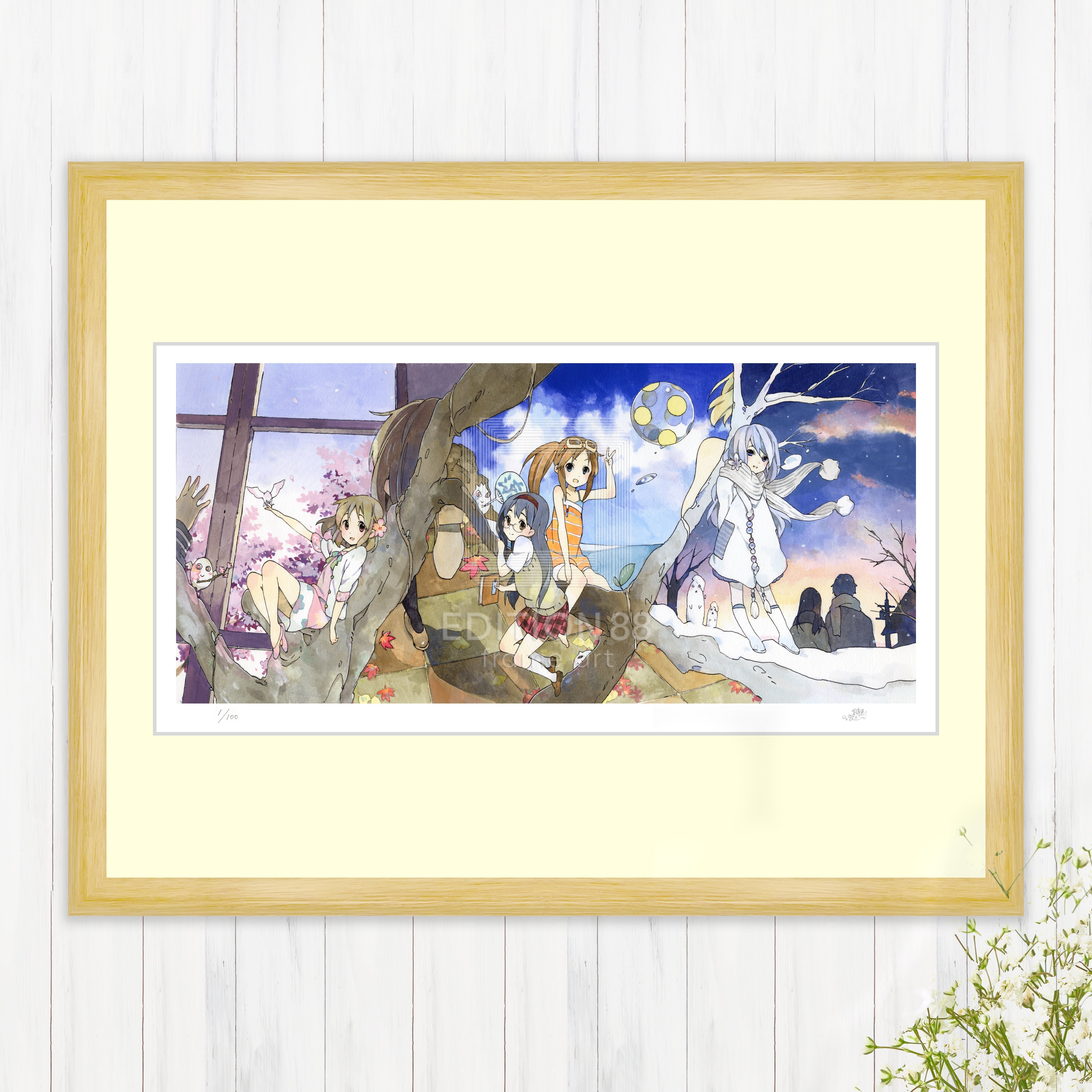 版画C / 白身魚 版画 Edition88