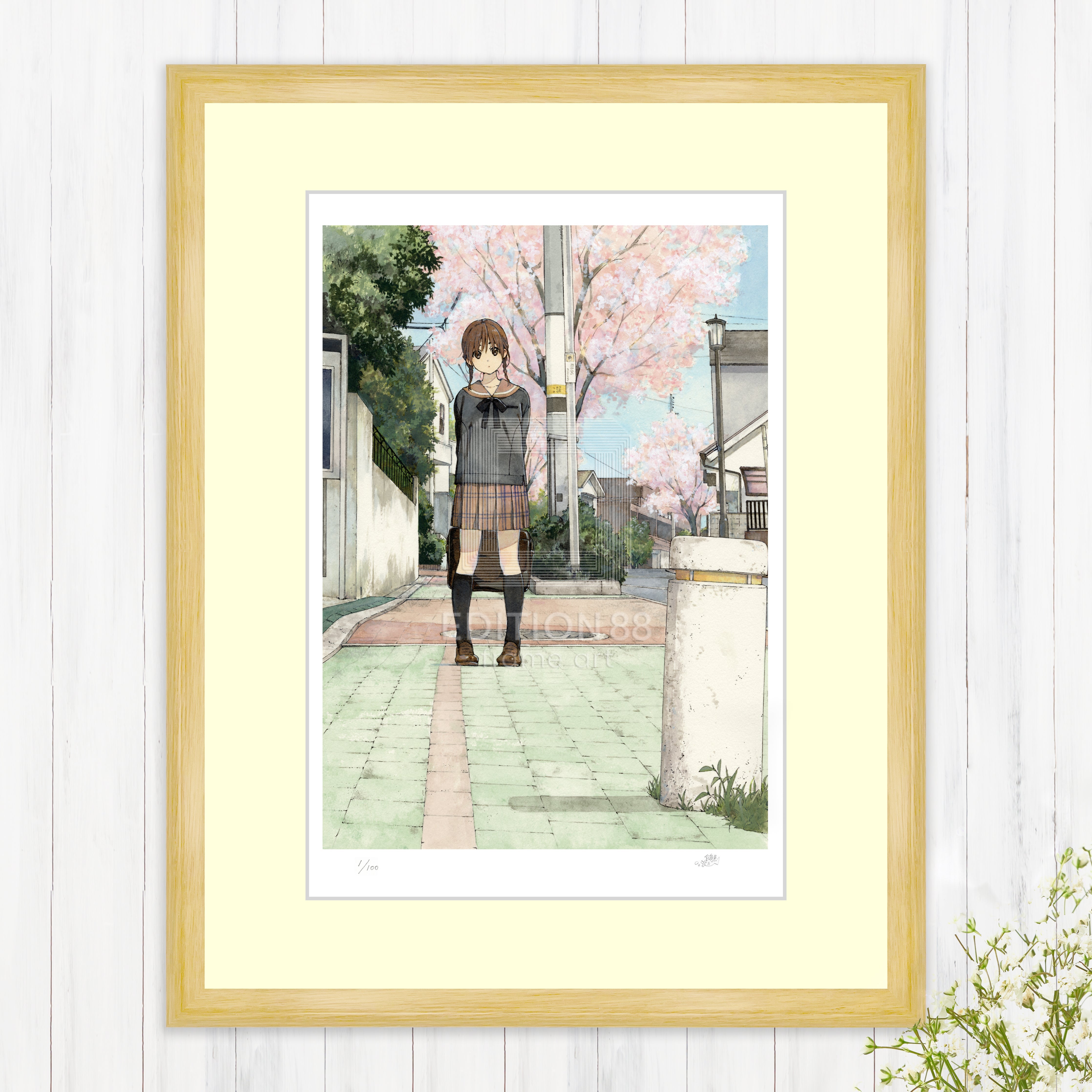 版画E / 白身魚 版画 Edition88