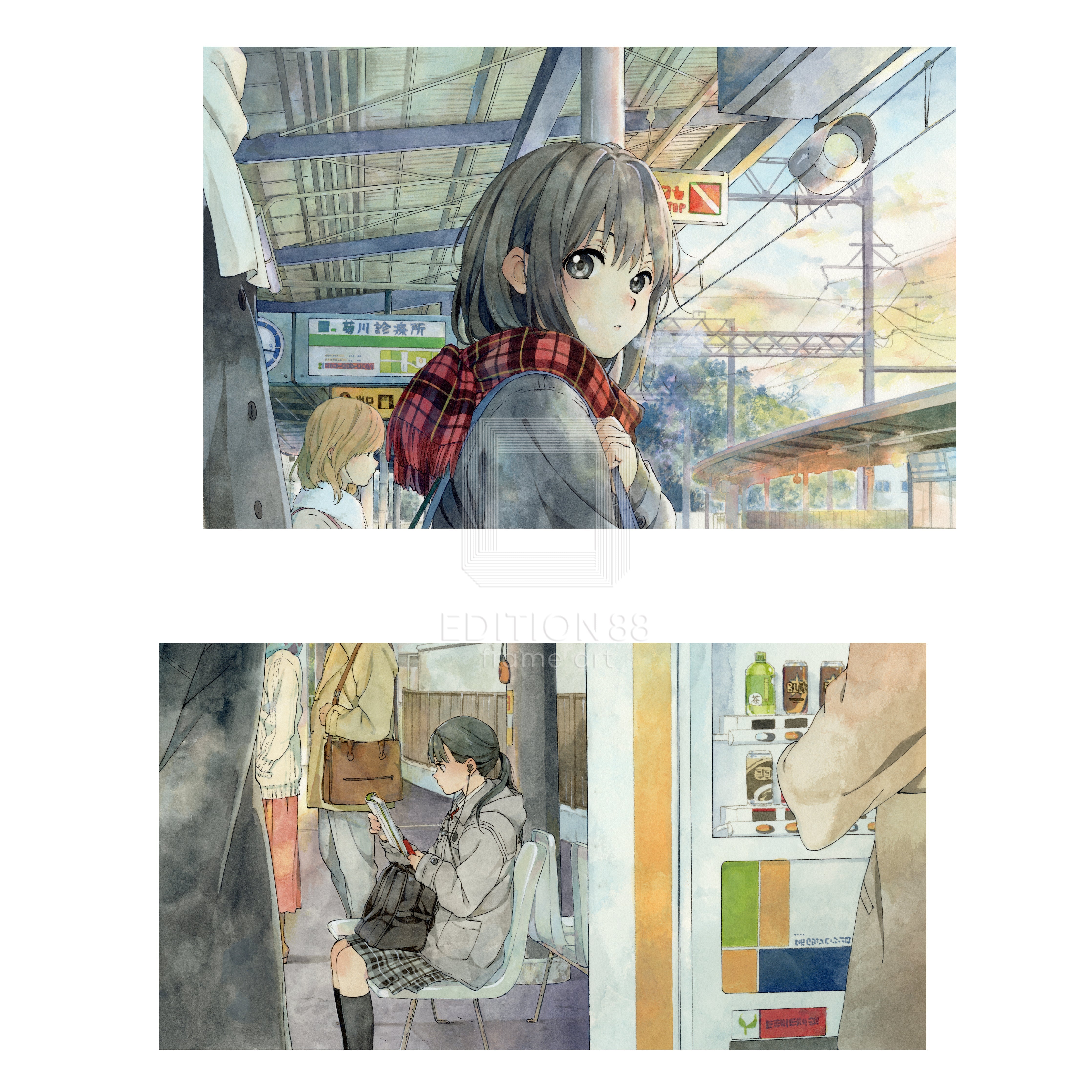 版画F / 白身魚 版画 Edition88