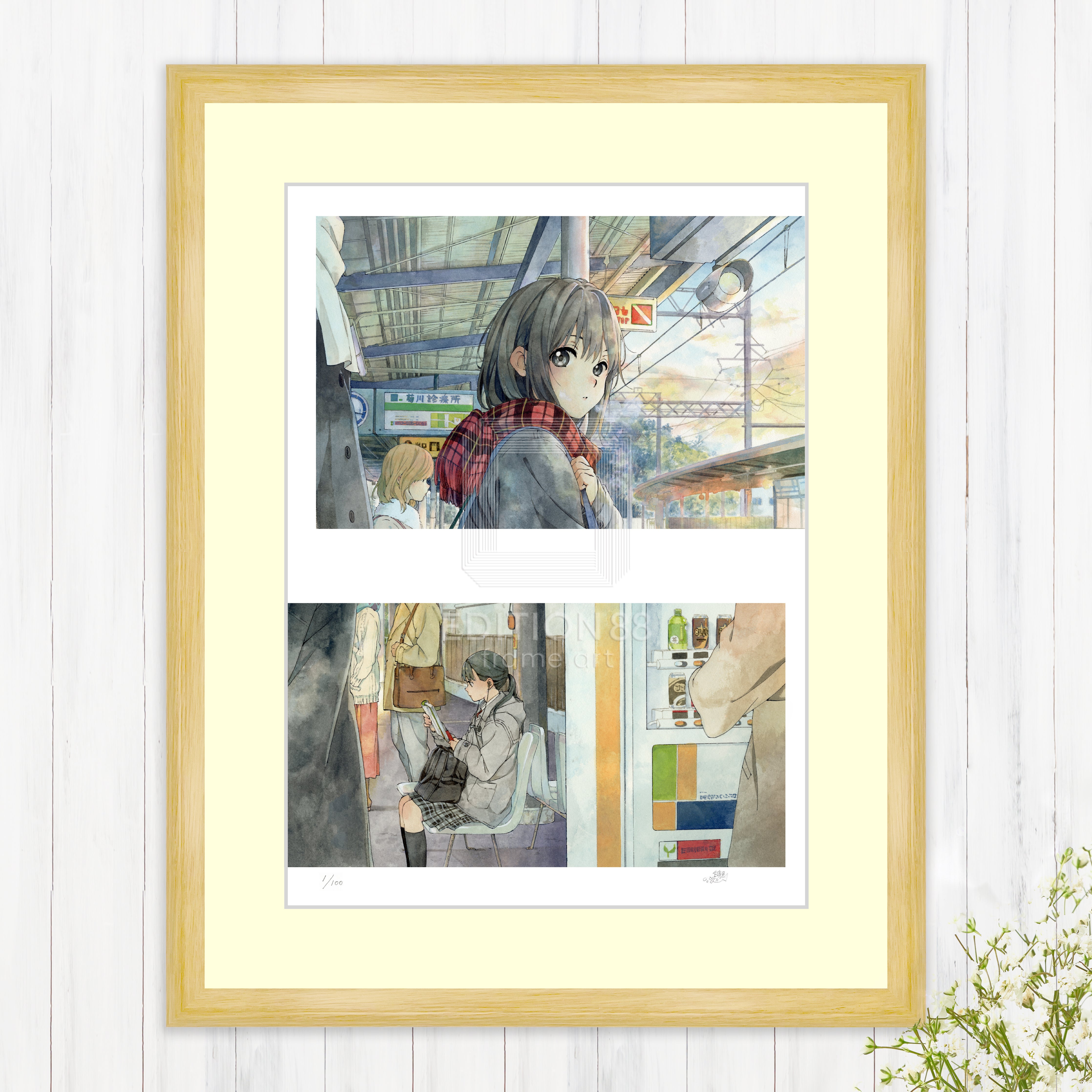 版画F / 白身魚 版画 Edition88