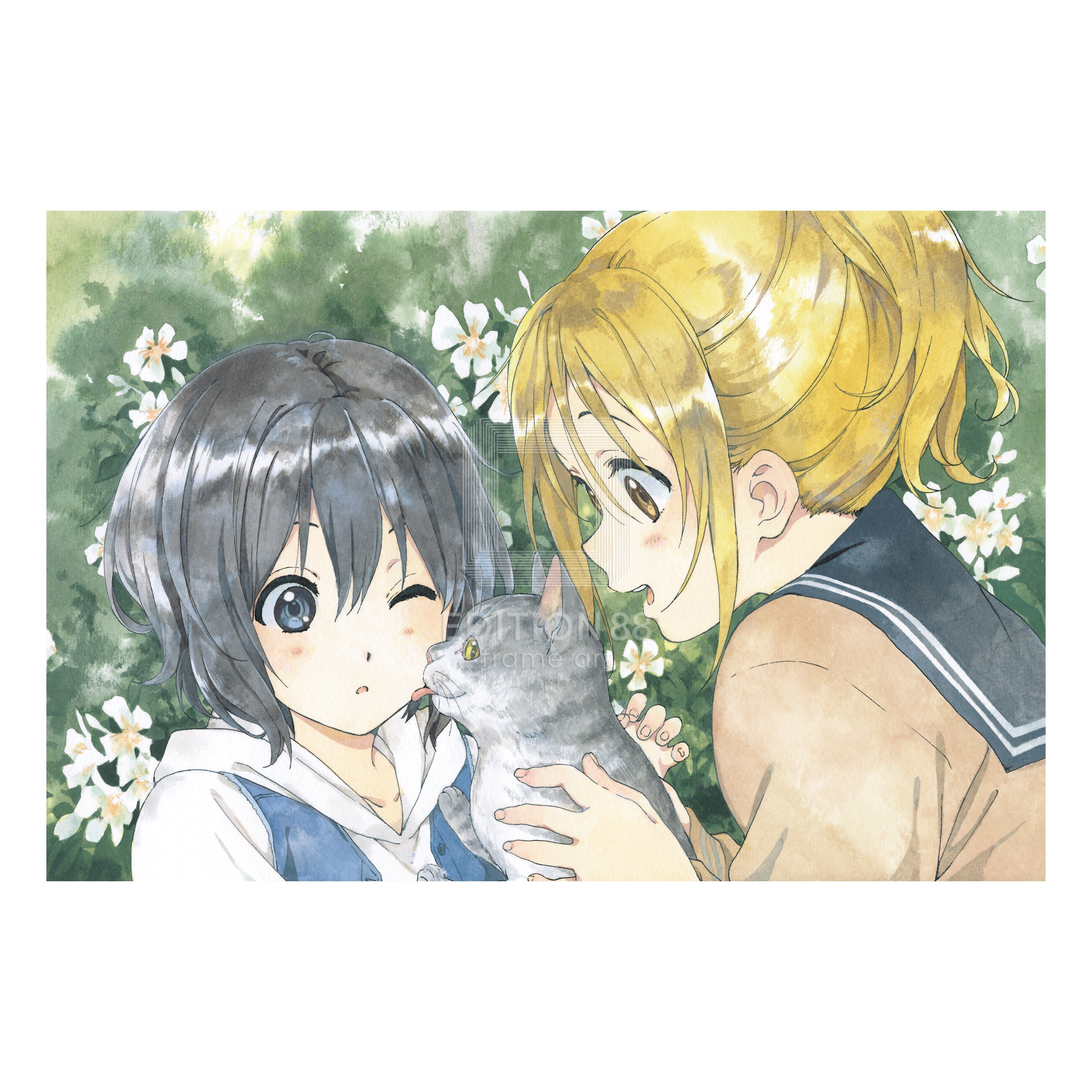 版画H / 白身魚 版画 Edition88