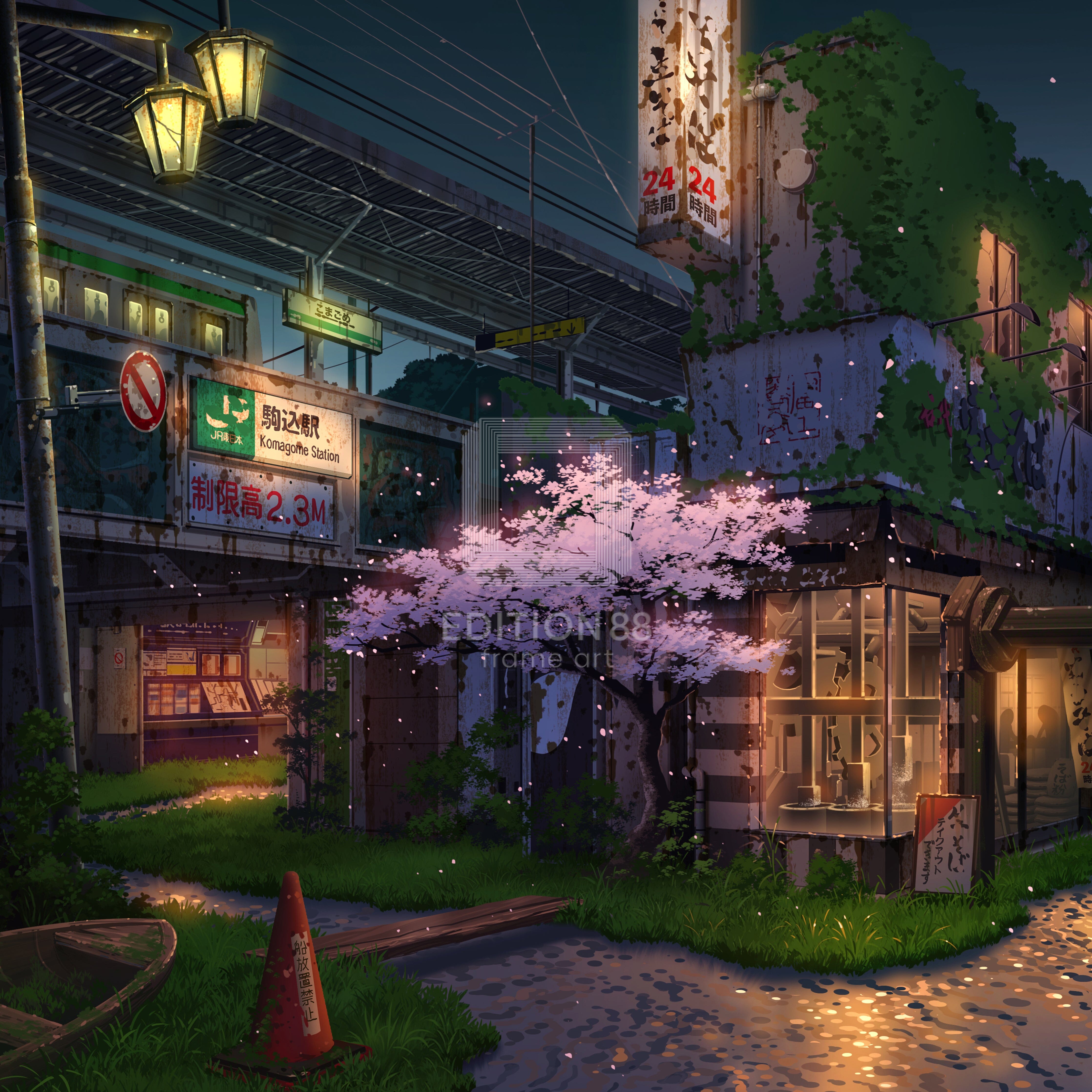 駒込幻想 / 東京幻想(直筆サイン入り / 限定10枚) 版画 Edition88