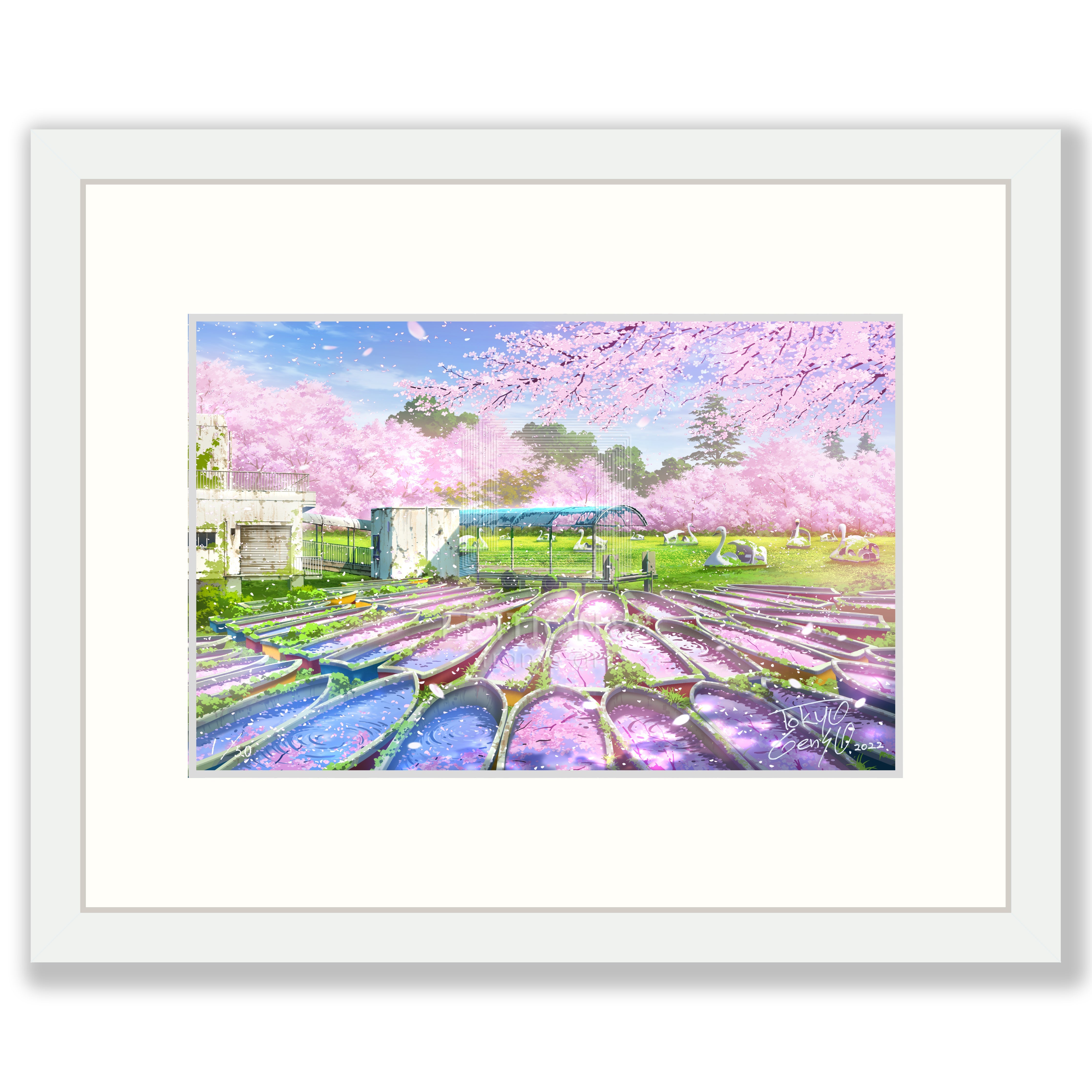 井の頭公園幻想 / 東京幻想(直筆サイン入り / 限定50枚) 版画 Edition88