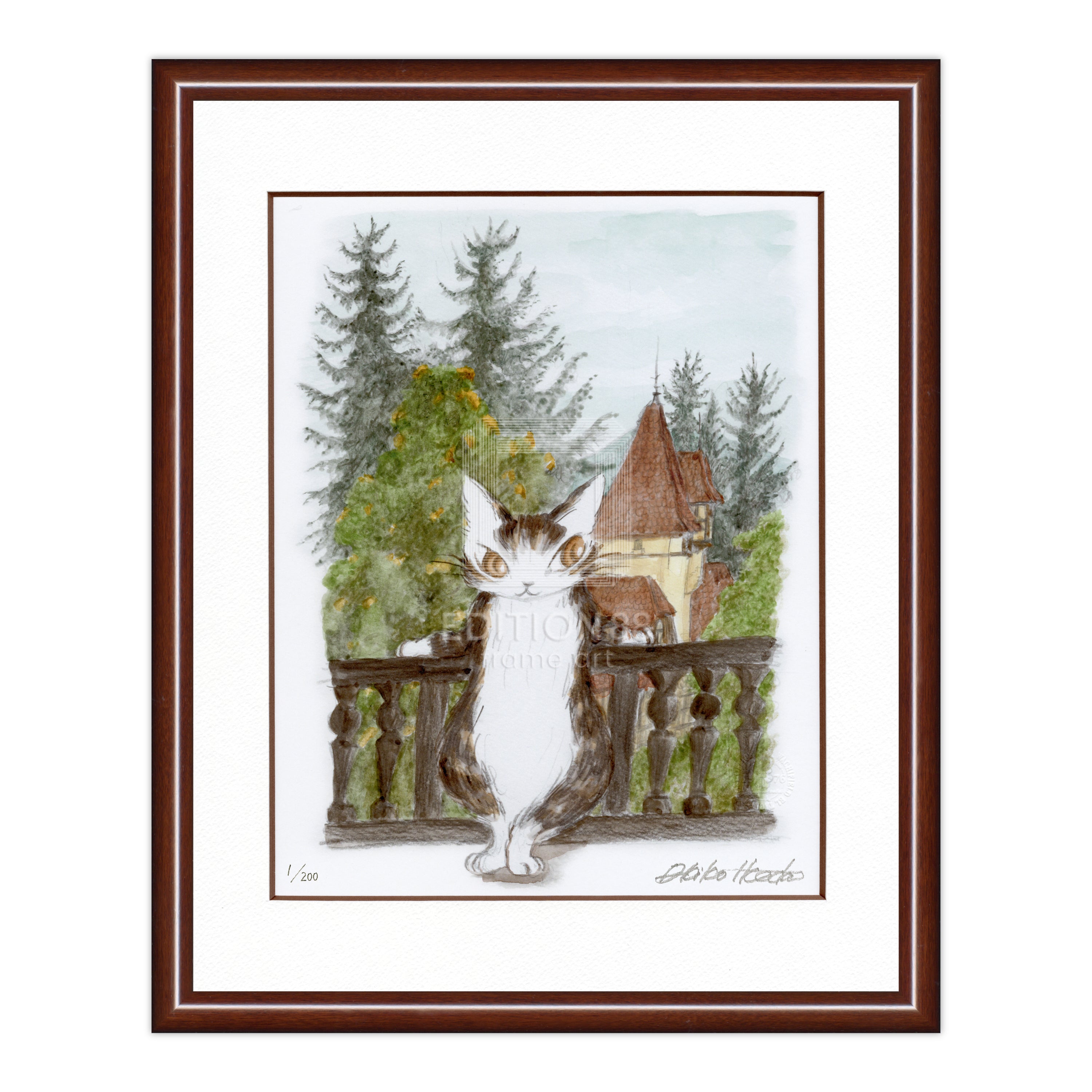 猫のダヤン 88グラフ「ルーマニアの森にはわちふぃーるどの風が吹く」/池田あきこ（直筆サイン入り/限定200枚）