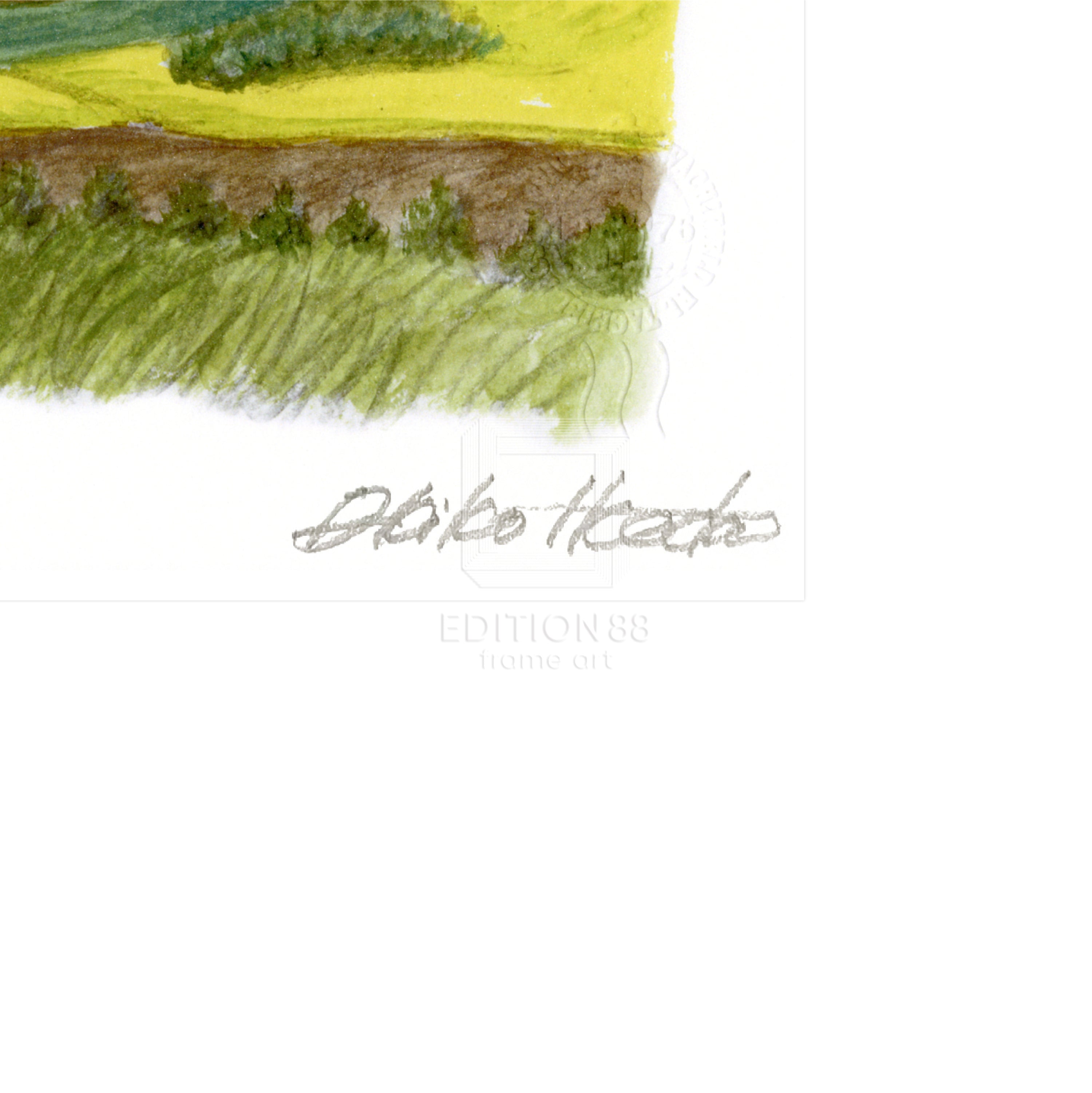 猫のダヤン 88グラフ「モラヴィア大平原に立つ」/池田あきこ（直筆サイン入り/限定200枚）