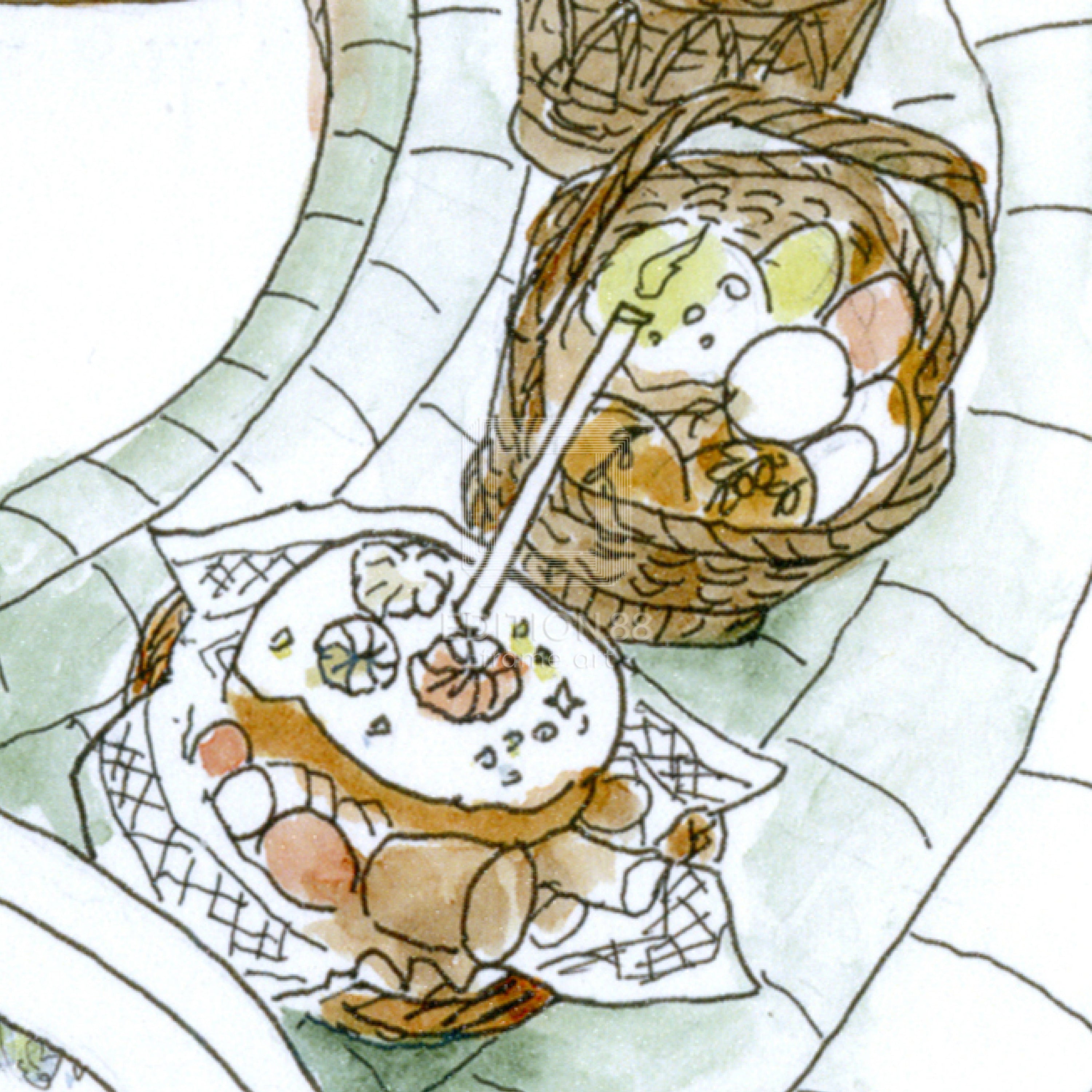 猫のダヤン 88グラフ「プラハのイースター」/池田あきこ（直筆サイン入り/限定200枚）