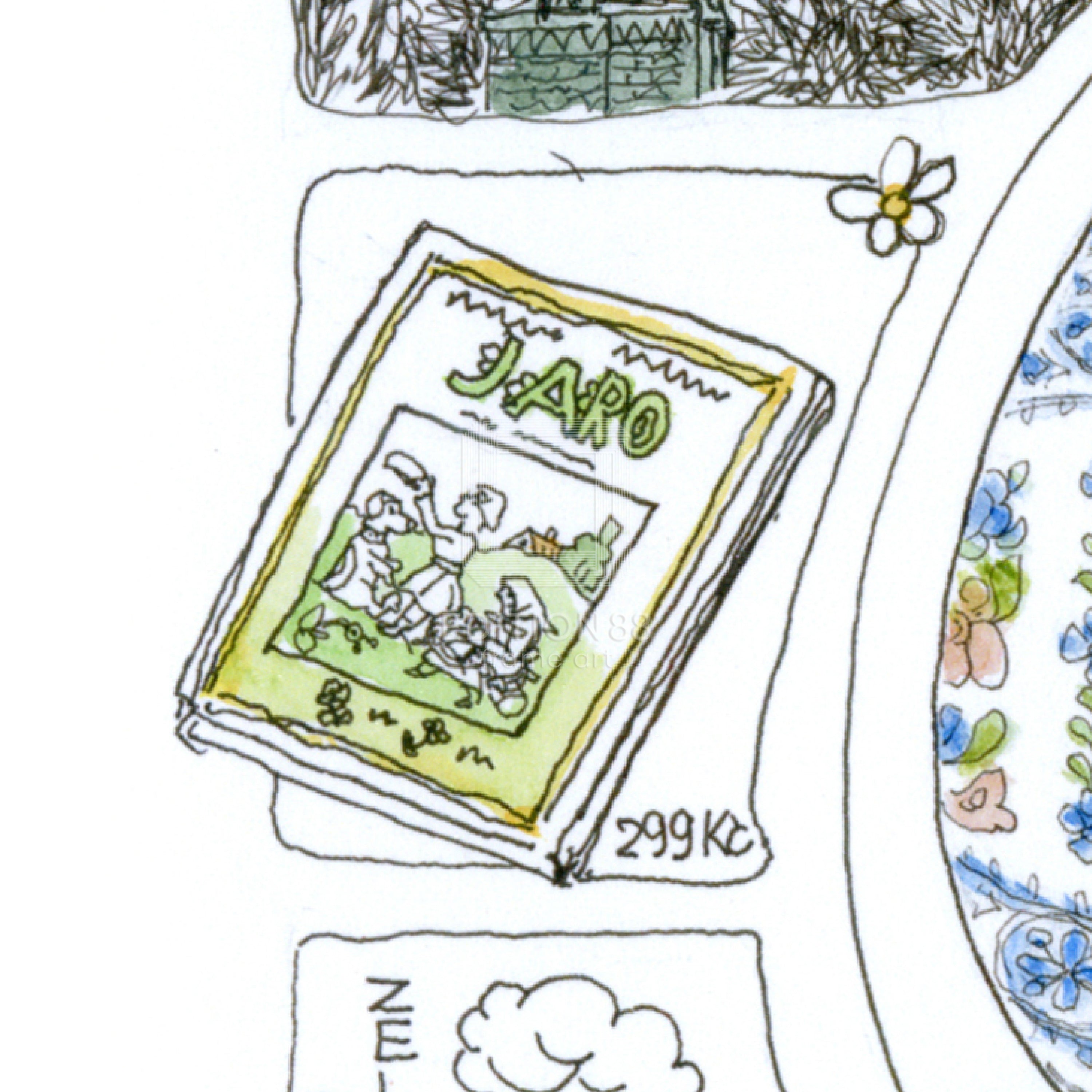 猫のダヤン 88グラフ「プラハのイースター」/池田あきこ（直筆サイン入り/限定200枚）