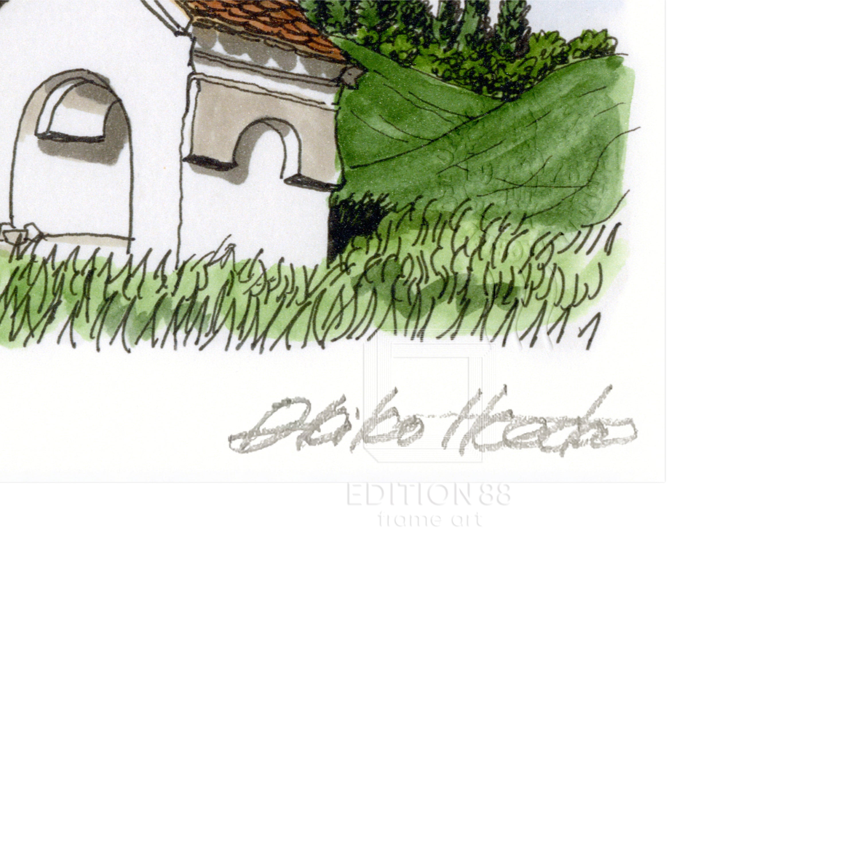 猫のダヤン 88グラフ「モラヴィアの空に収穫を祈って」/池田あきこ（直筆サイン入り/限定200枚）