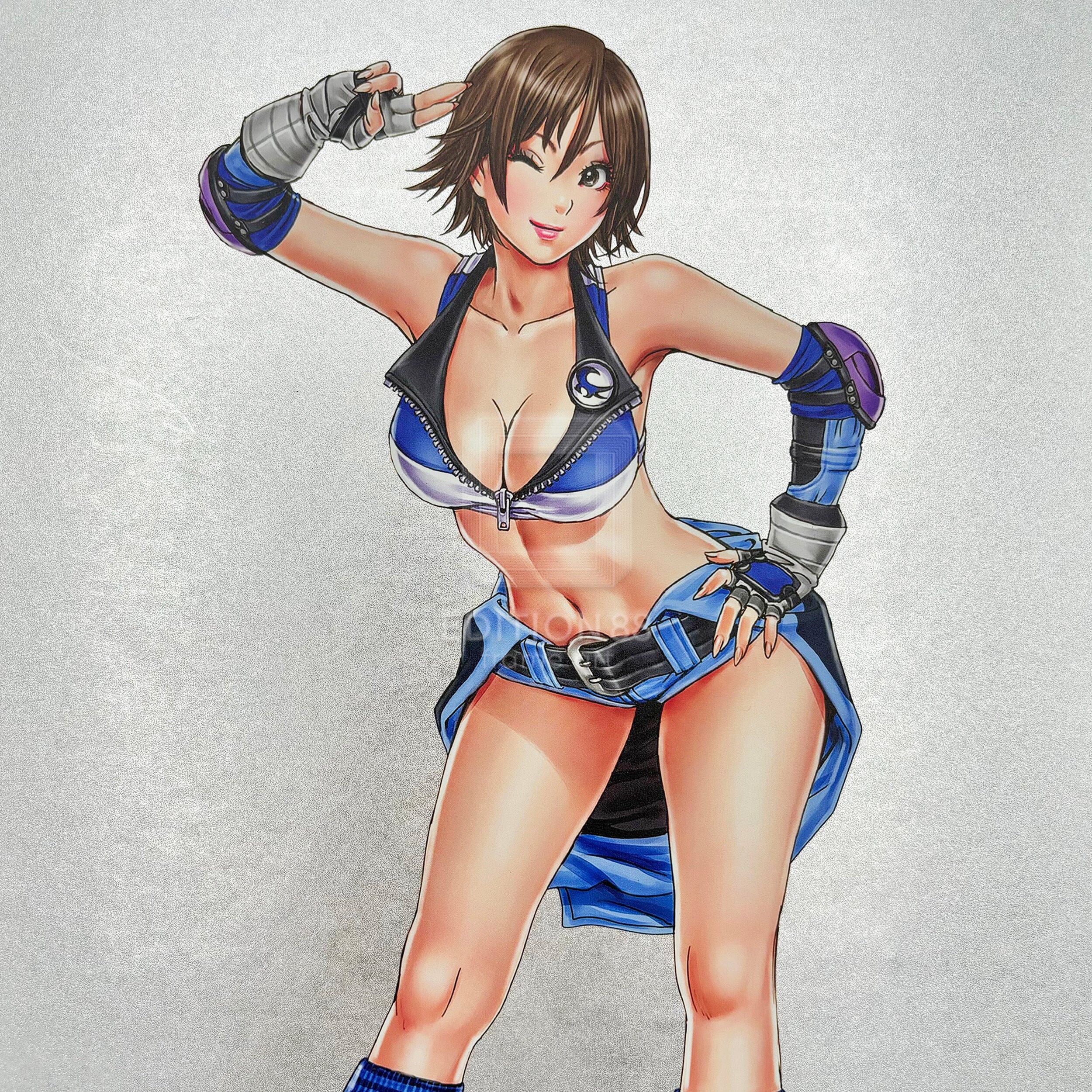 TEKKEN 美少女」88グラフ シルバー仕様 風間飛鳥/ 山下しゅんや(直筆サイン入り/限定100枚)