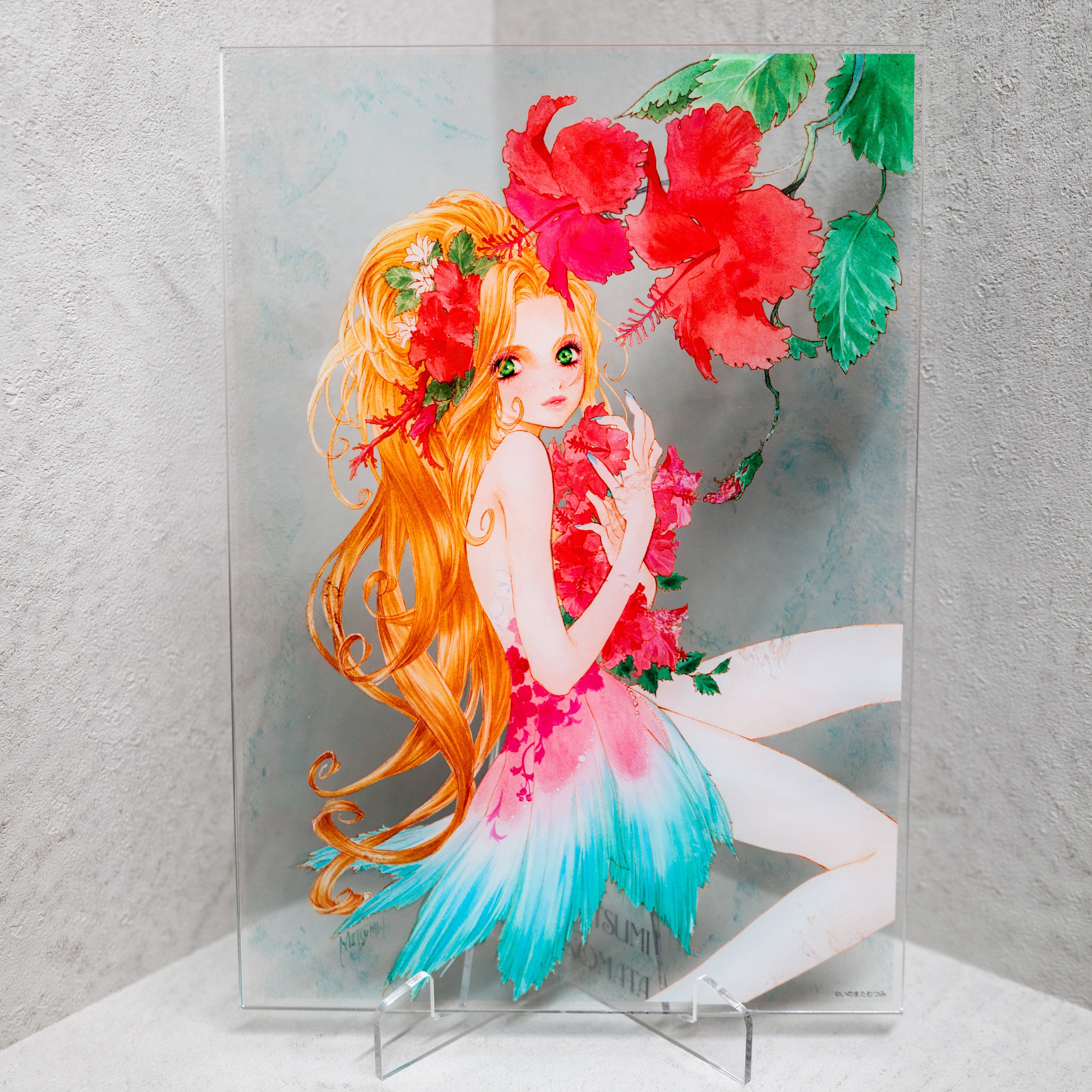 アクリルアート「Hibiscus」/いのまたむつみ