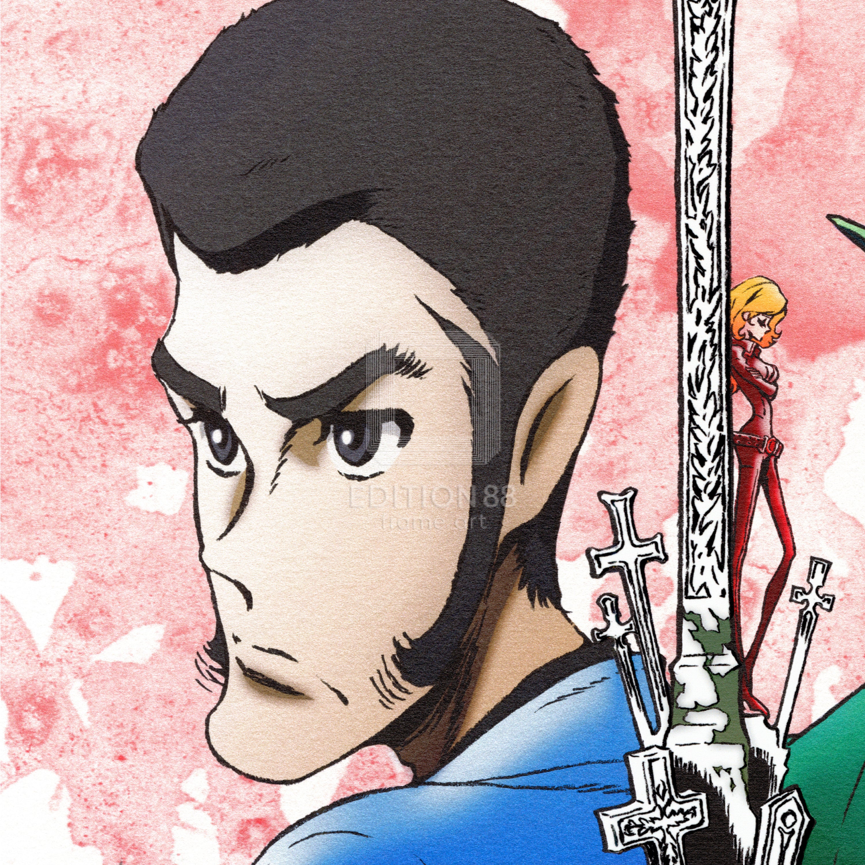 「LUPIN THE ⅢRD」88グラフ2『次元大介の墓標』(落款入り/限定300枚)