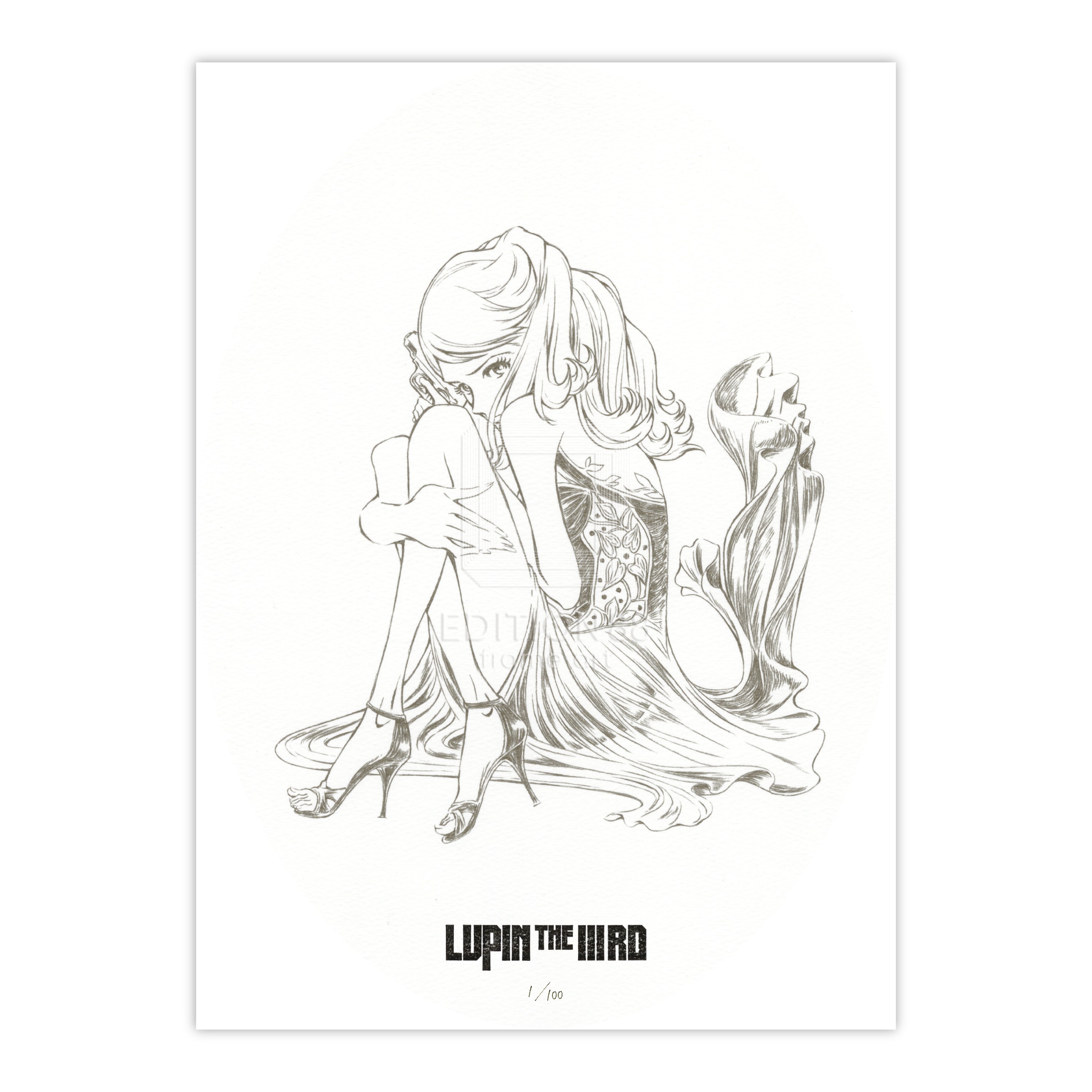 「LUPIN THE ⅢRD」88グラフ7『峰不二子の嘘/ティザービジュアル』(落款入り/限定100枚)