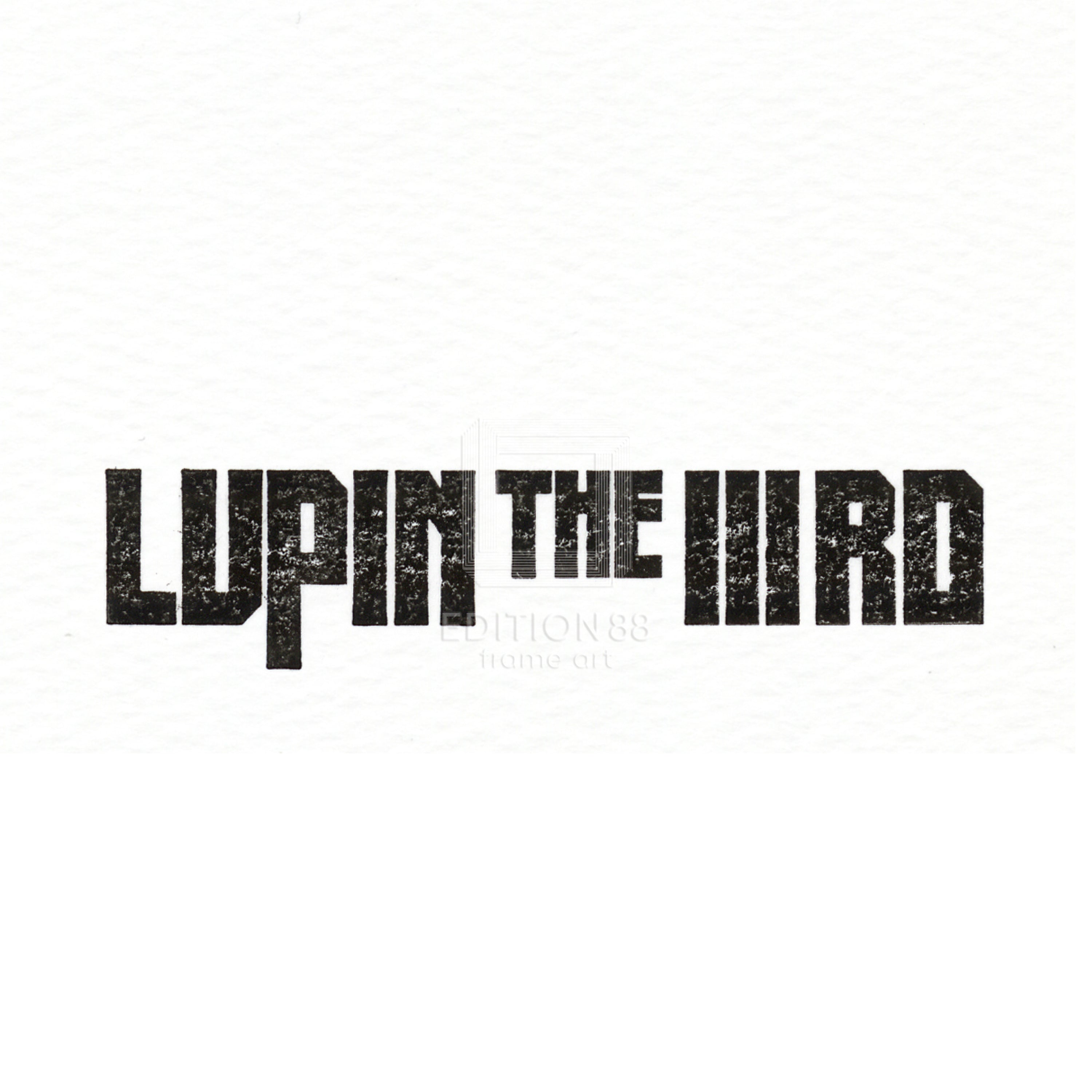 「LUPIN THE ⅢRD」88グラフ8『銭形と2人のルパン/ティザービジュアル』(落款入り/限定100枚)