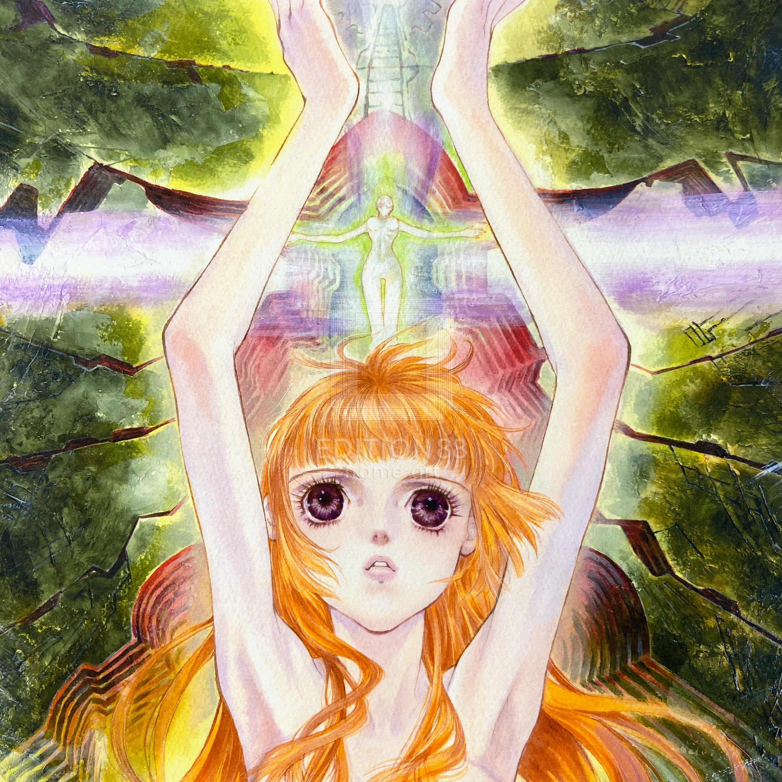 「ブレンパワード」88グラフ3/いのまたむつみ（箔押しサイン入り）