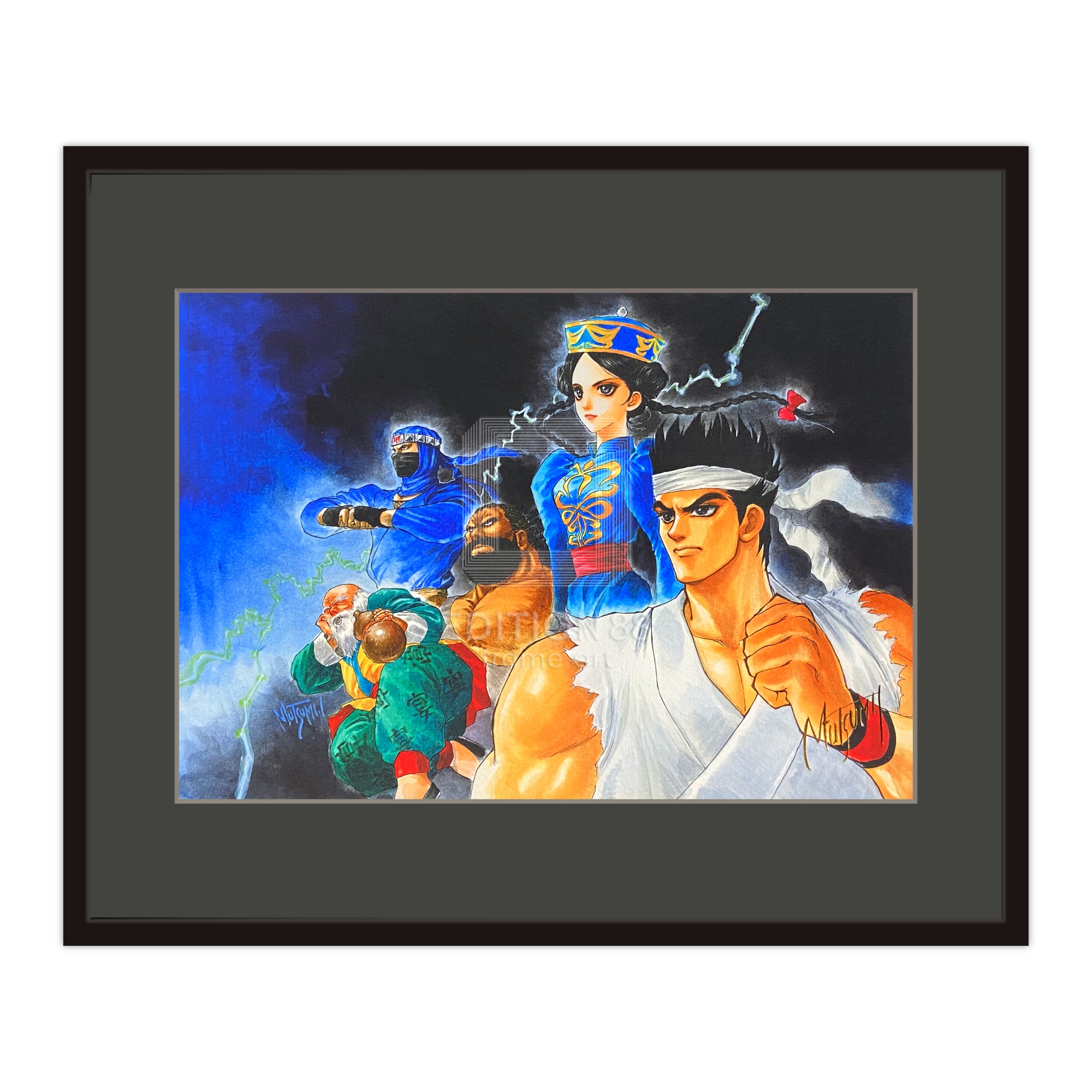 88グラフ「Blue&Black」/いのまたむつみ（箔押しサイン入り）