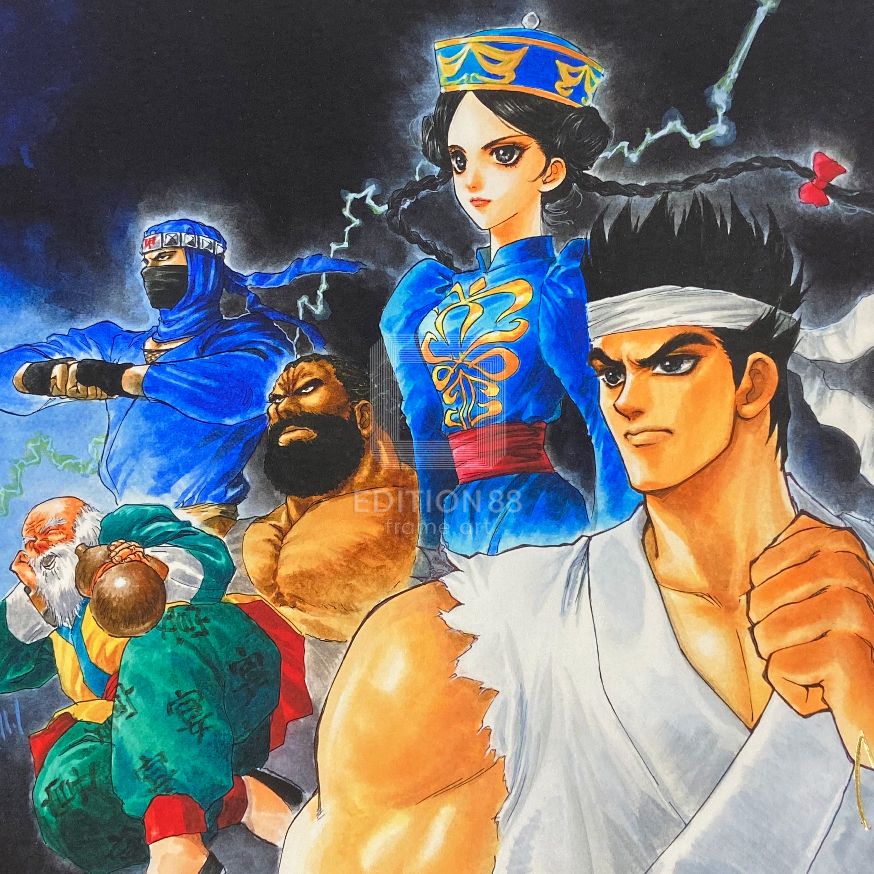 88グラフ「Blue&Black」/いのまたむつみ（箔押しサイン入り）