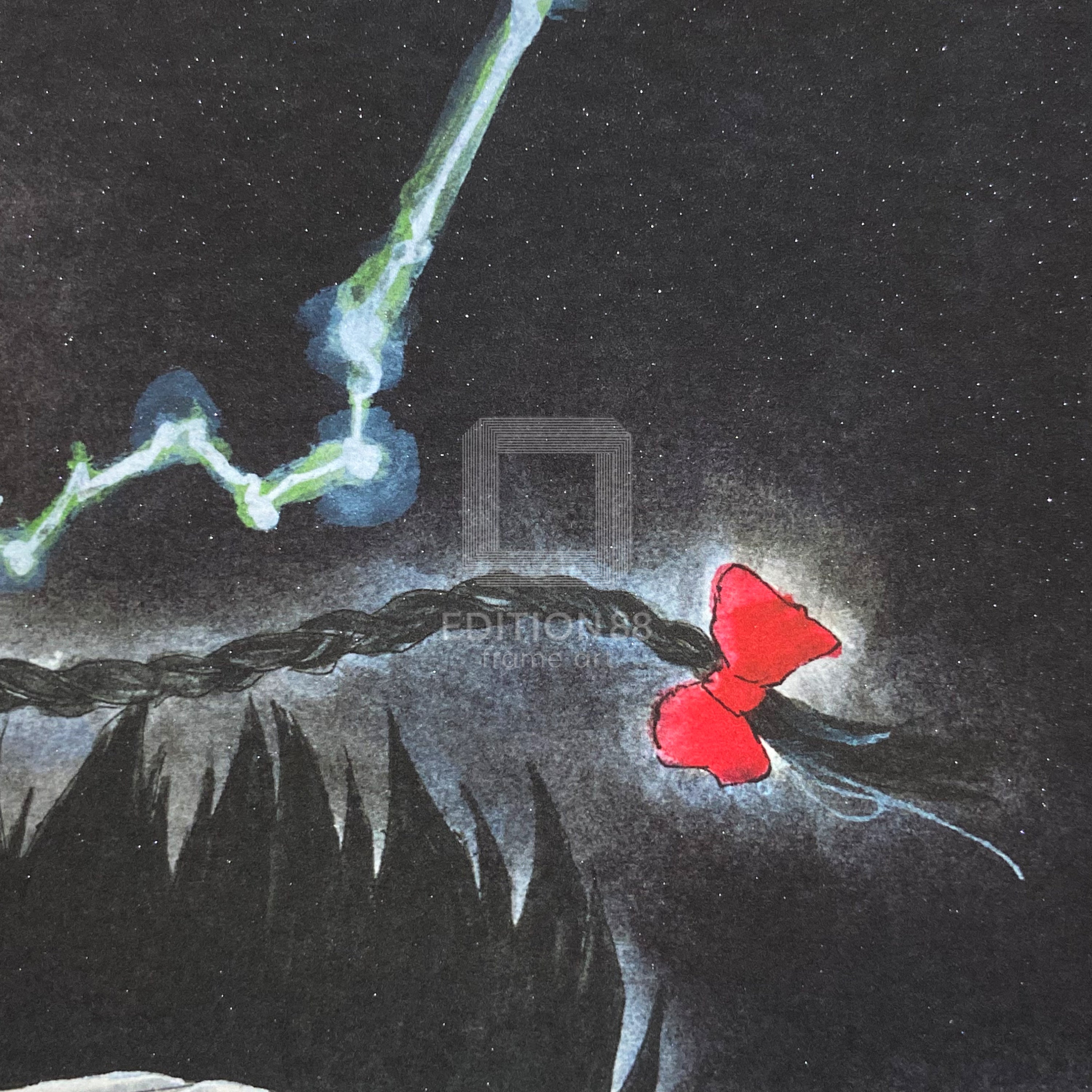 88グラフ「Blue&Black」/いのまたむつみ（箔押しサイン入り）