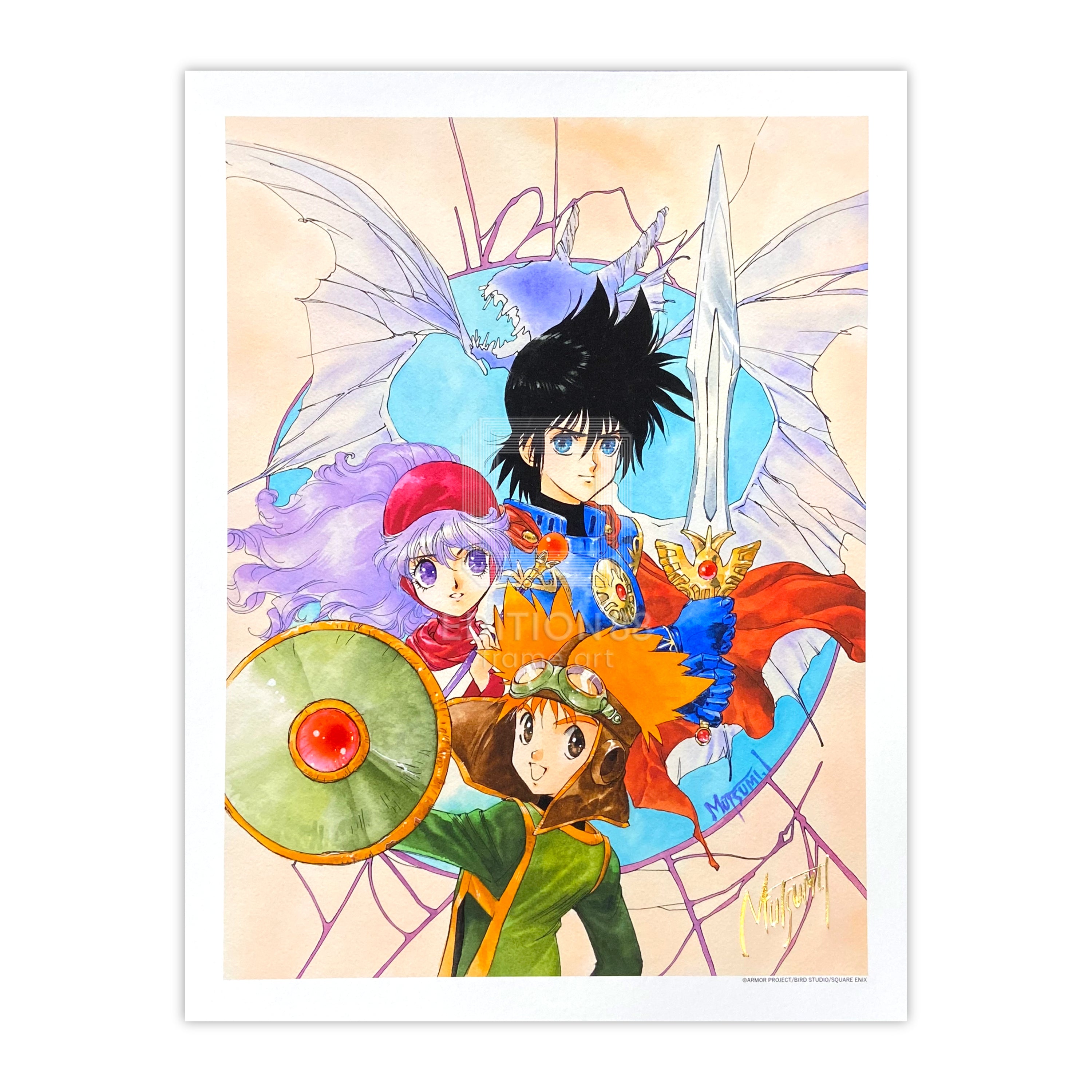 「小説ドラゴンクエストⅡ」88グラフ/いのまたむつみ（箔押しサイン入り）