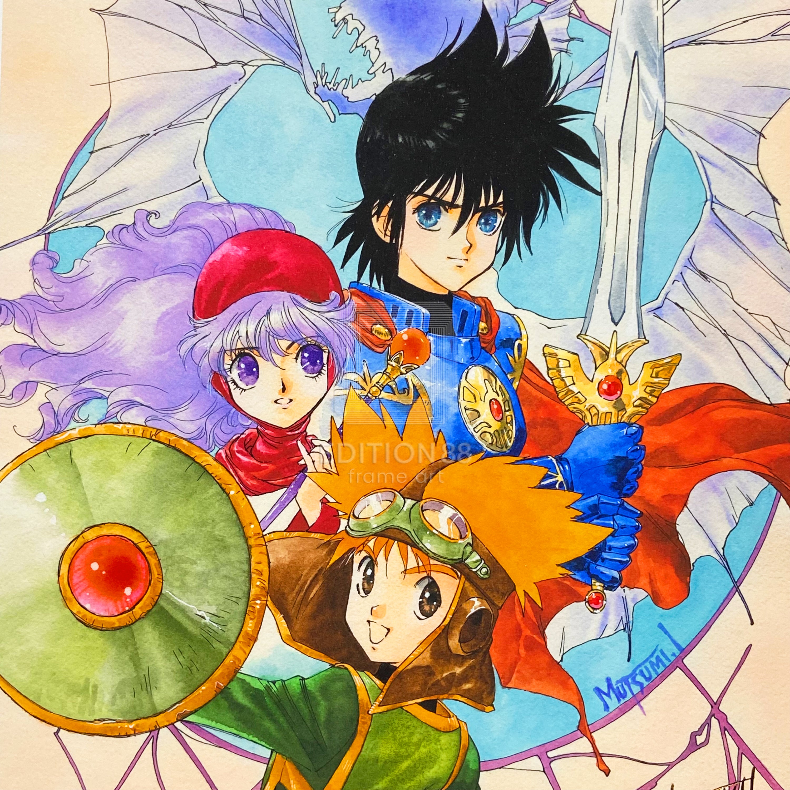 小説ドラゴンクエストⅡ」88グラフ/いのまたむつみ（箔押しサイン入り）