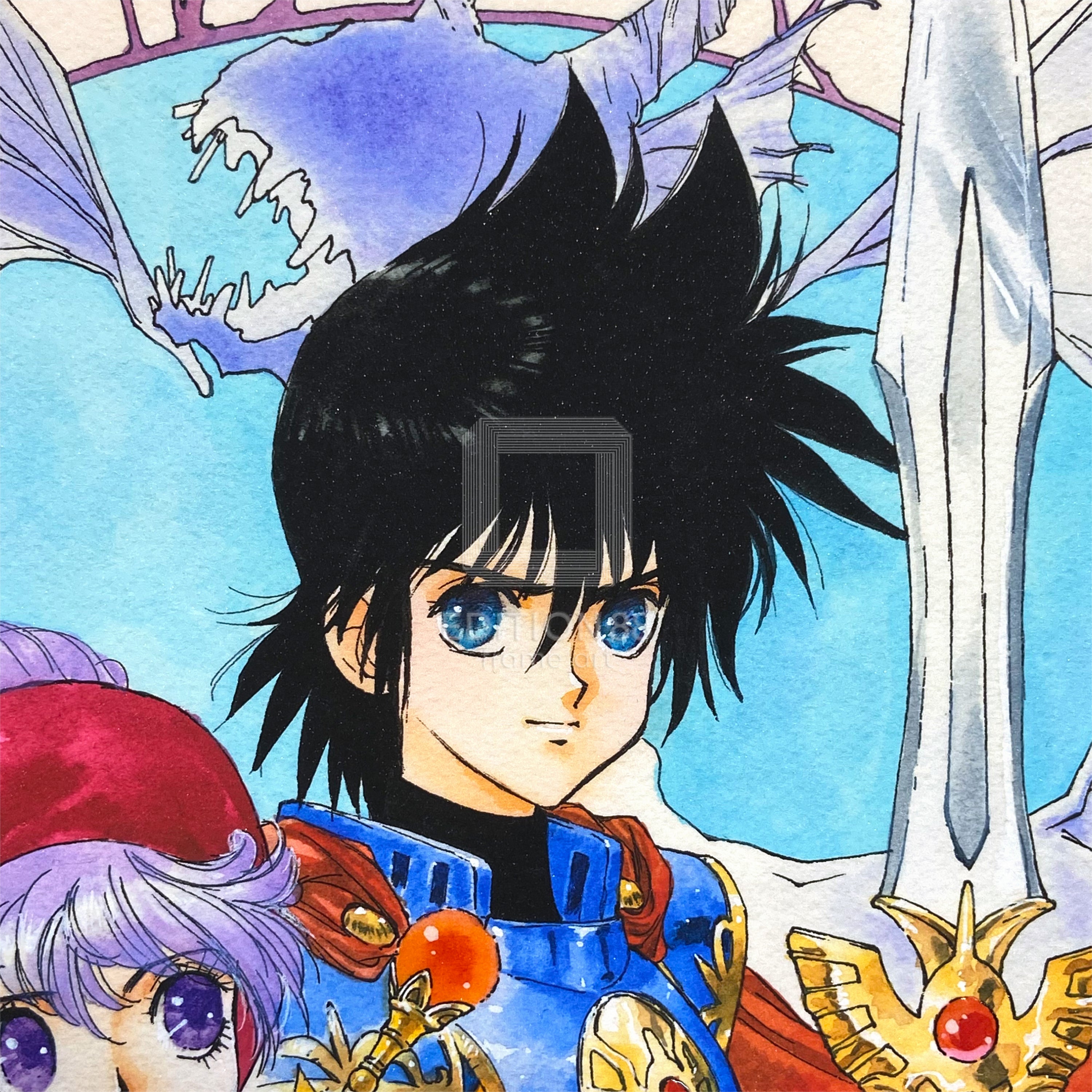 小説ドラゴンクエストⅡ」88グラフ/いのまたむつみ（箔押しサイン入り）