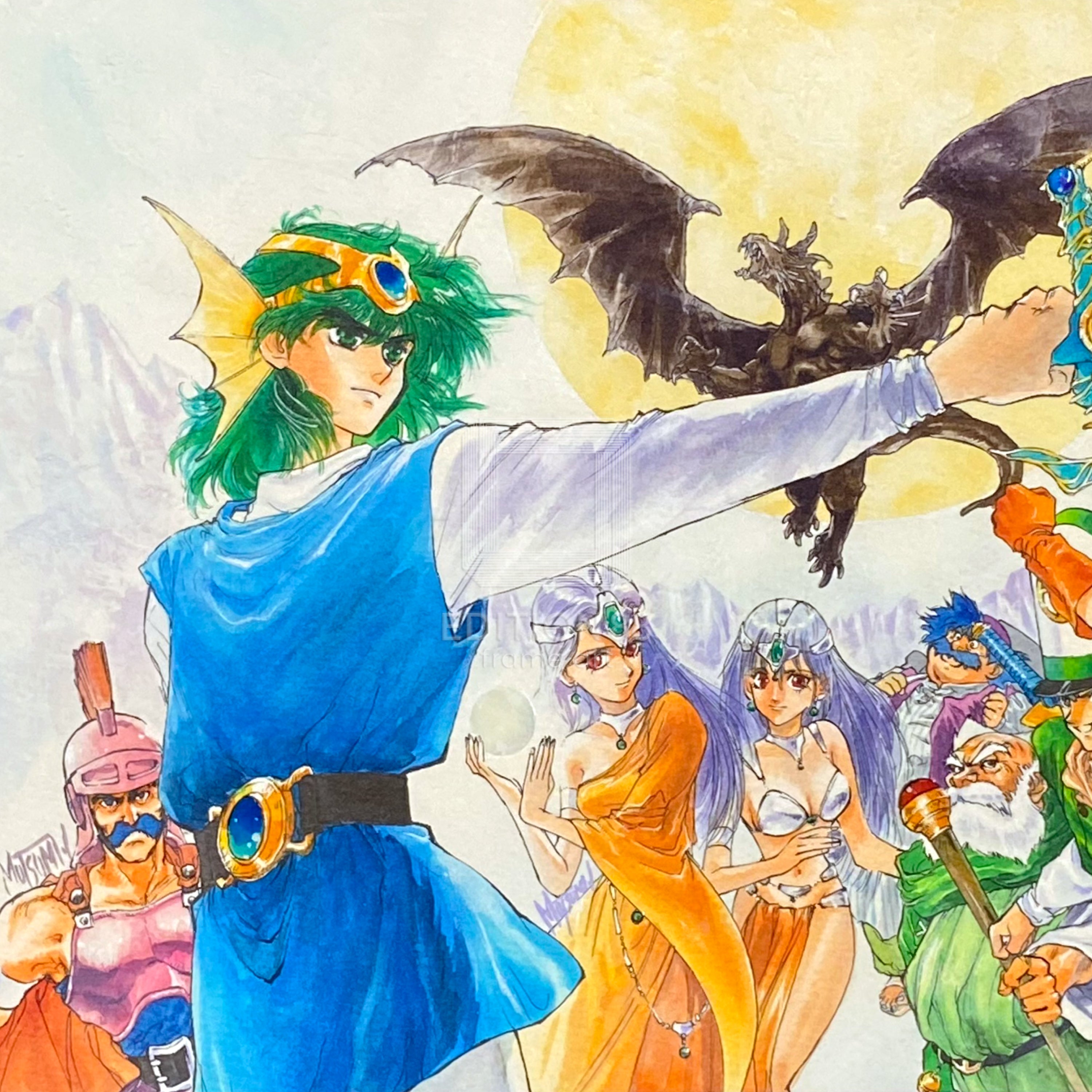 「小説ドラゴンクエストⅣ」88グラフ/いのまたむつみ（箔押しサイン入り）