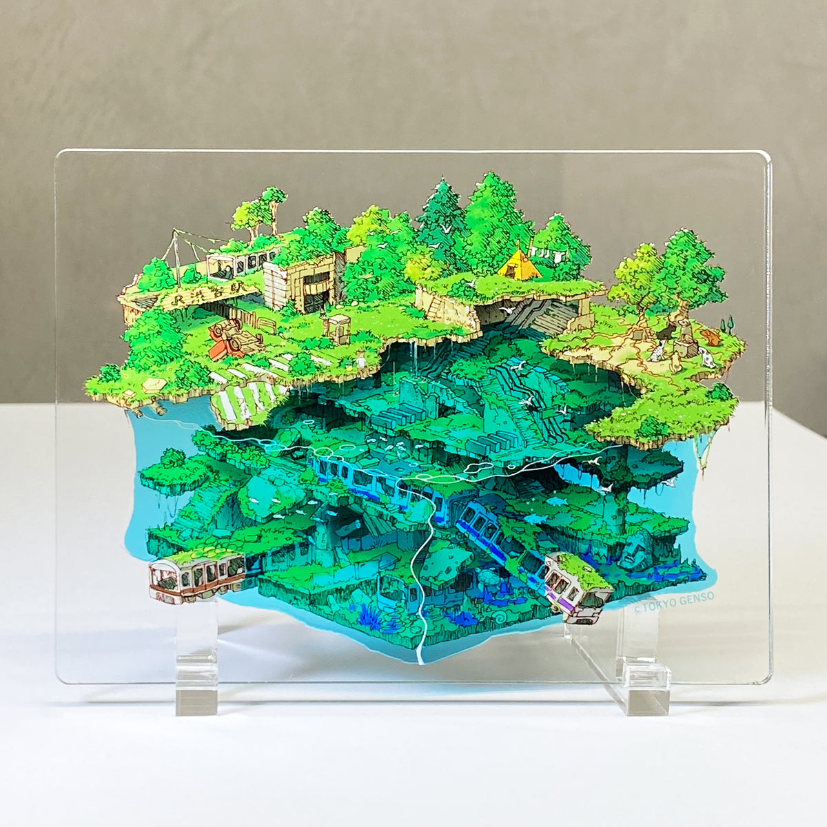 アクリルアート「渋谷駅（水没）」/ 東京幻想