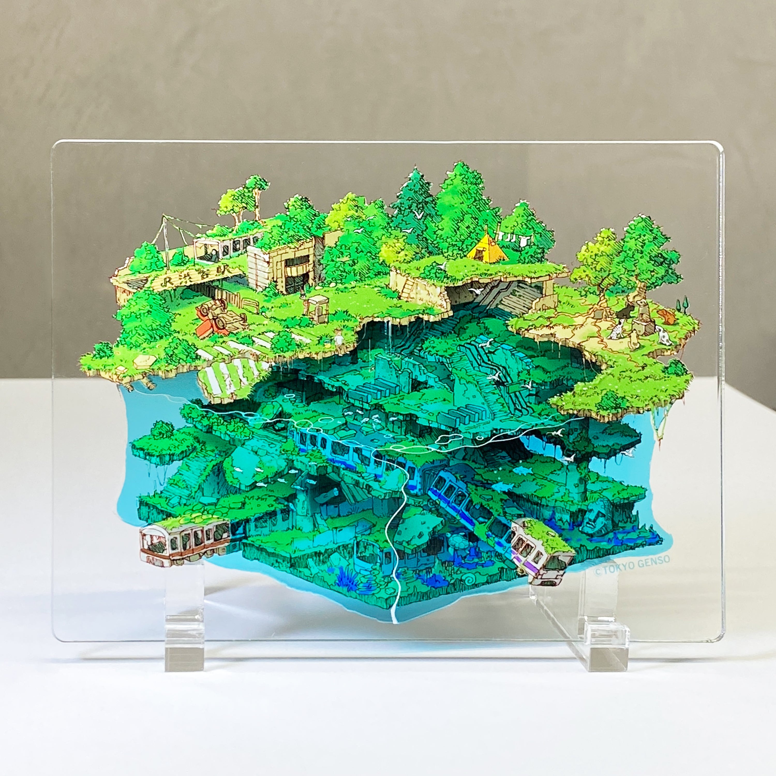 アクリルアート「渋谷駅（水没）」/ 東京幻想