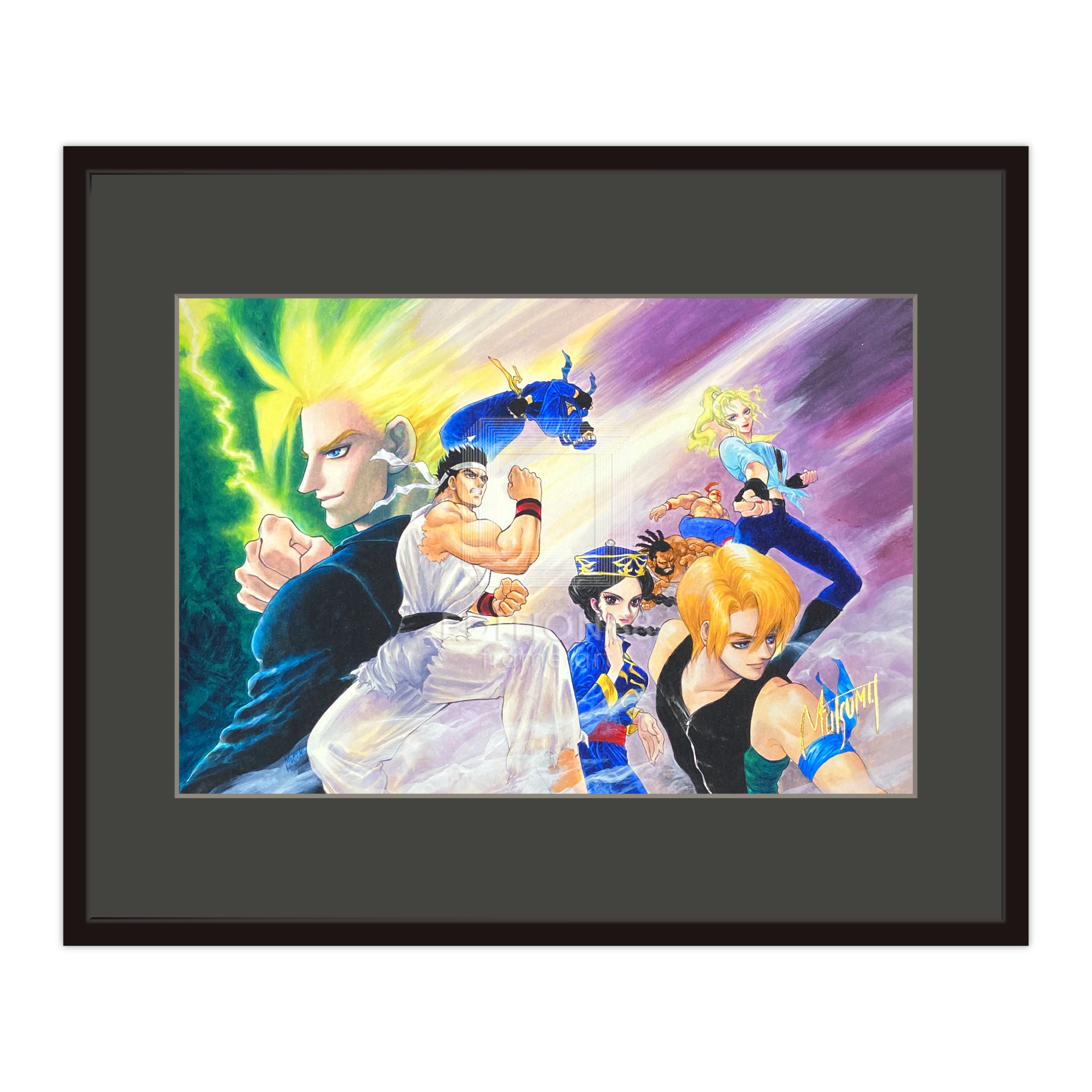 88グラフ「Green&Purple」/いのまたむつみ（箔押しサイン入り）