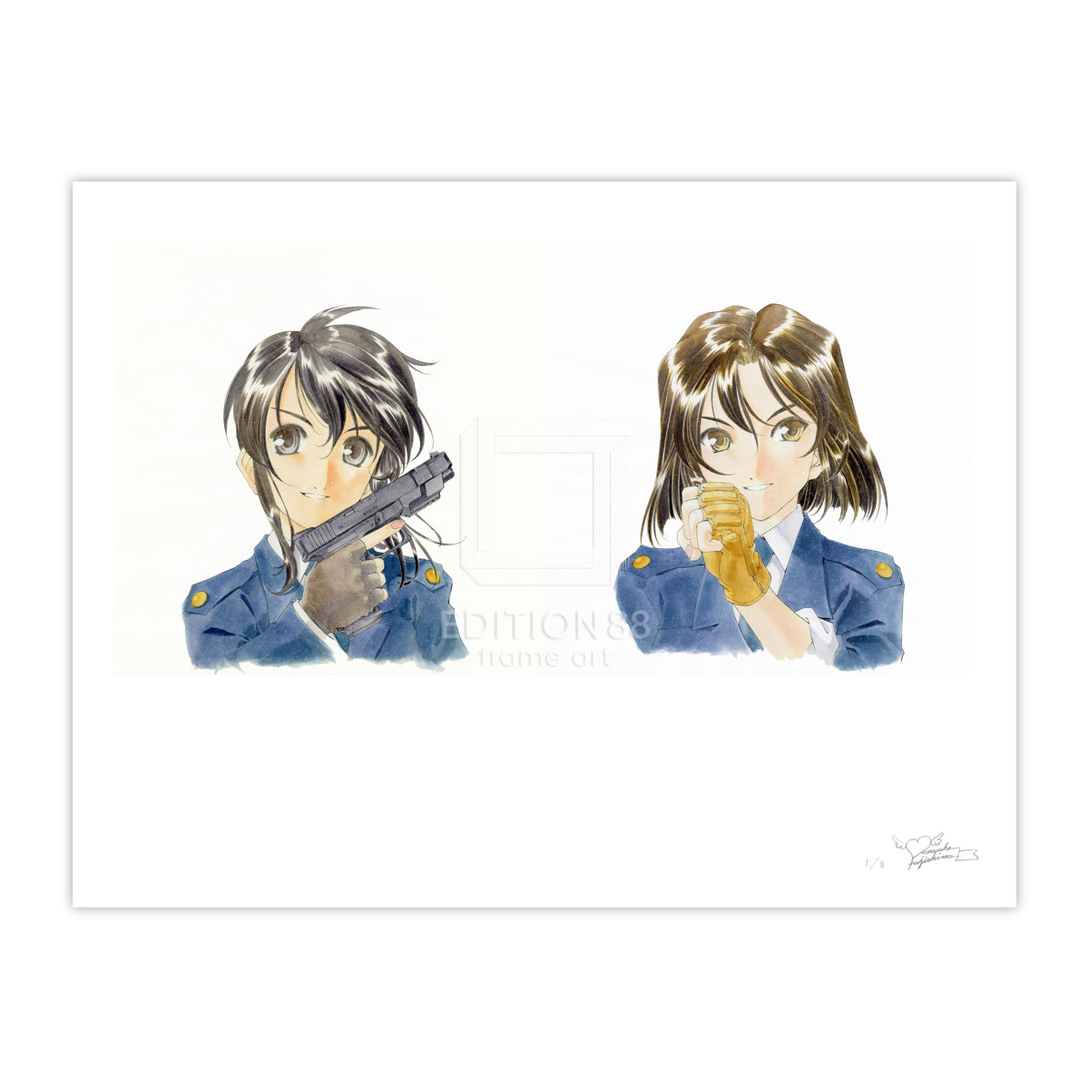 「逮捕しちゃうぞ」88グラフ 1 プラチナ版 /藤島康介（直筆サイン入り/限定8枚）