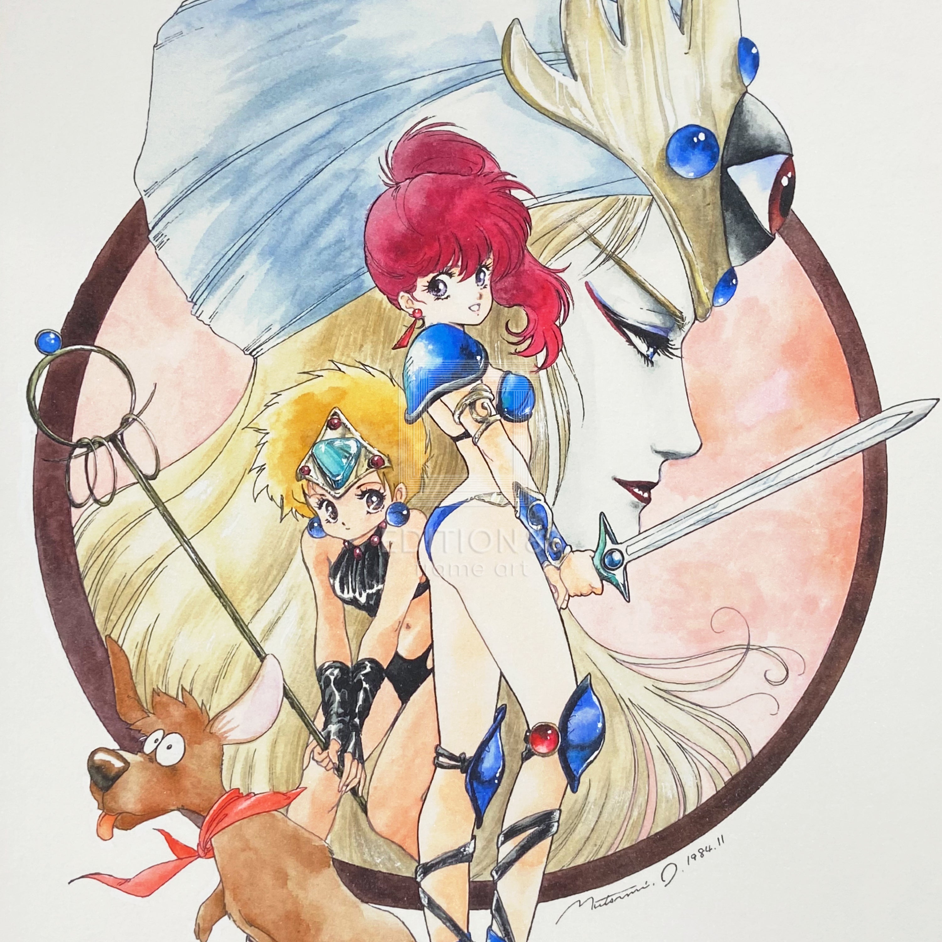 幻夢戦記レダ」88グラフ2/いのまたむつみ（箔押しサイン入り）